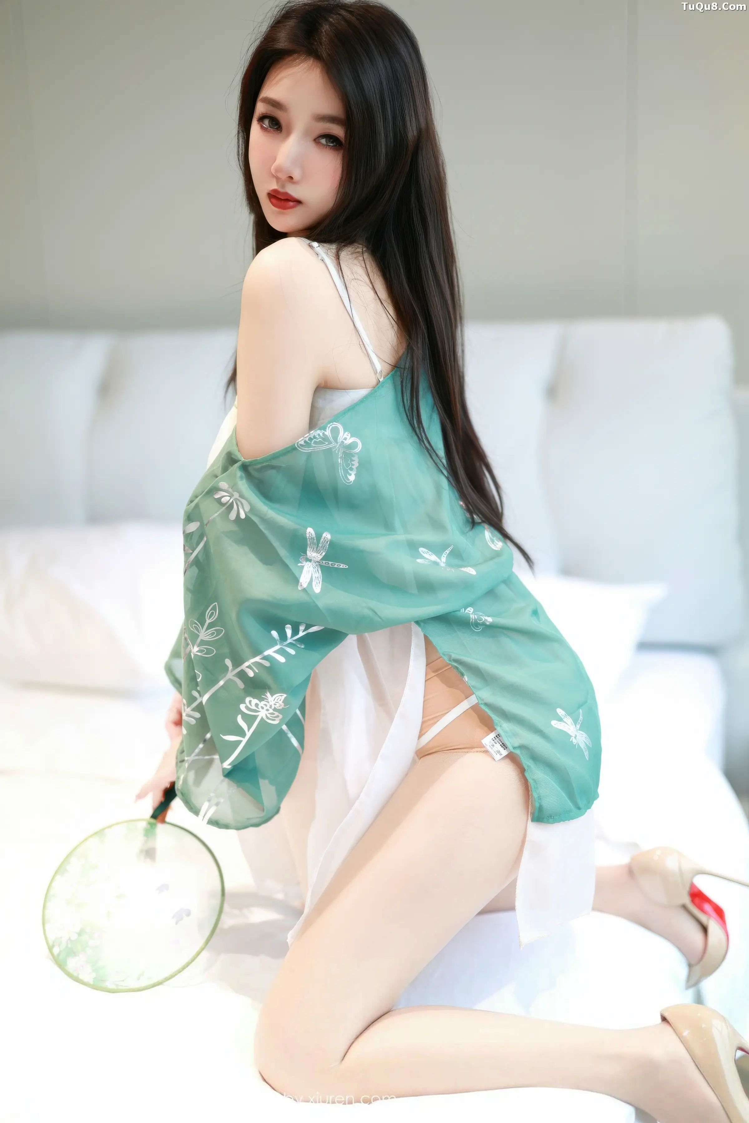 Twins-夭夭性感古风薄纱服饰配超薄肉丝秀曼妙身姿绝美写真 第 45 张