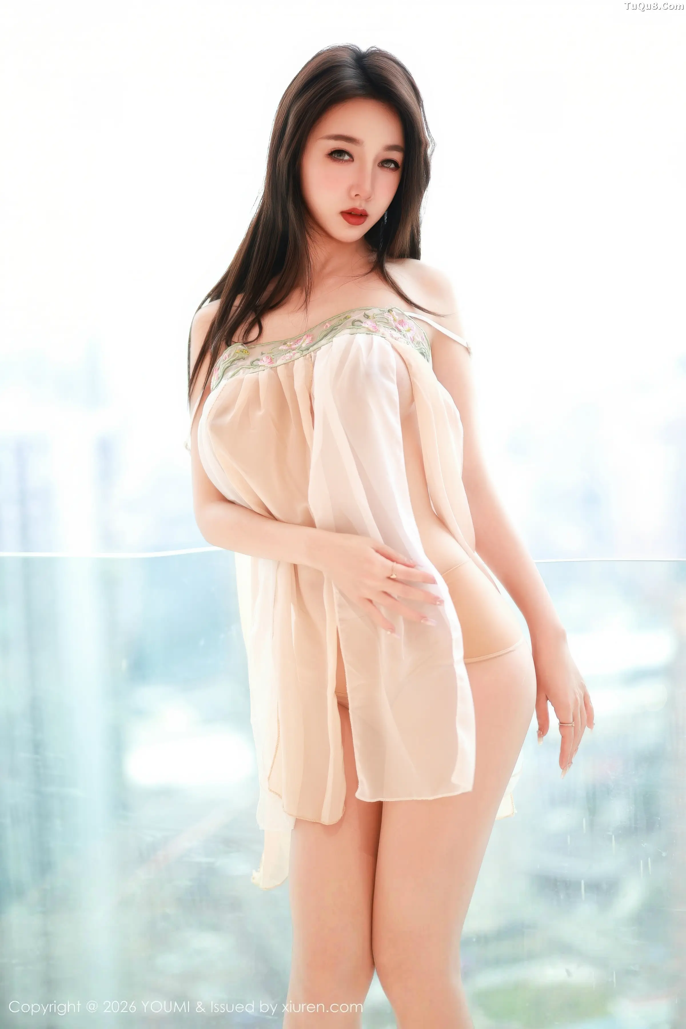Twins-夭夭性感古风薄纱服饰配超薄肉丝秀曼妙身姿绝美写真 第 86 张