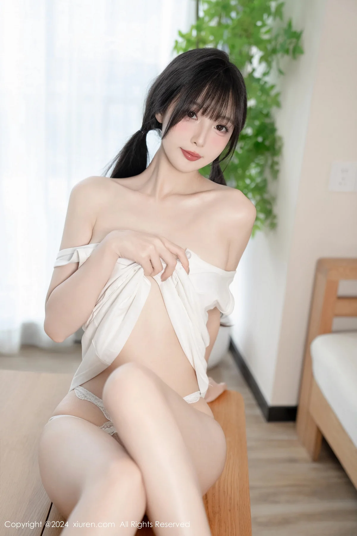 林星阑双马尾主题性感白色情趣内衣秀曼妙身姿撩人绝美写真 第 104 张