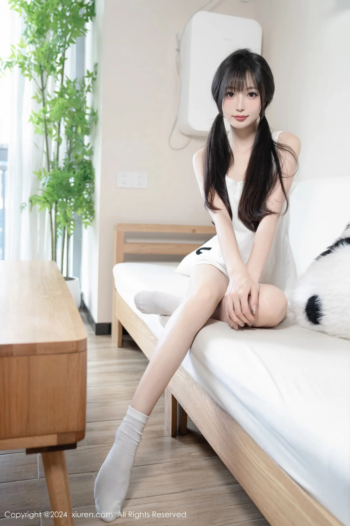 林星阑双马尾主题性感白色情趣内衣秀曼妙身姿撩人绝美写真 第 19 张
