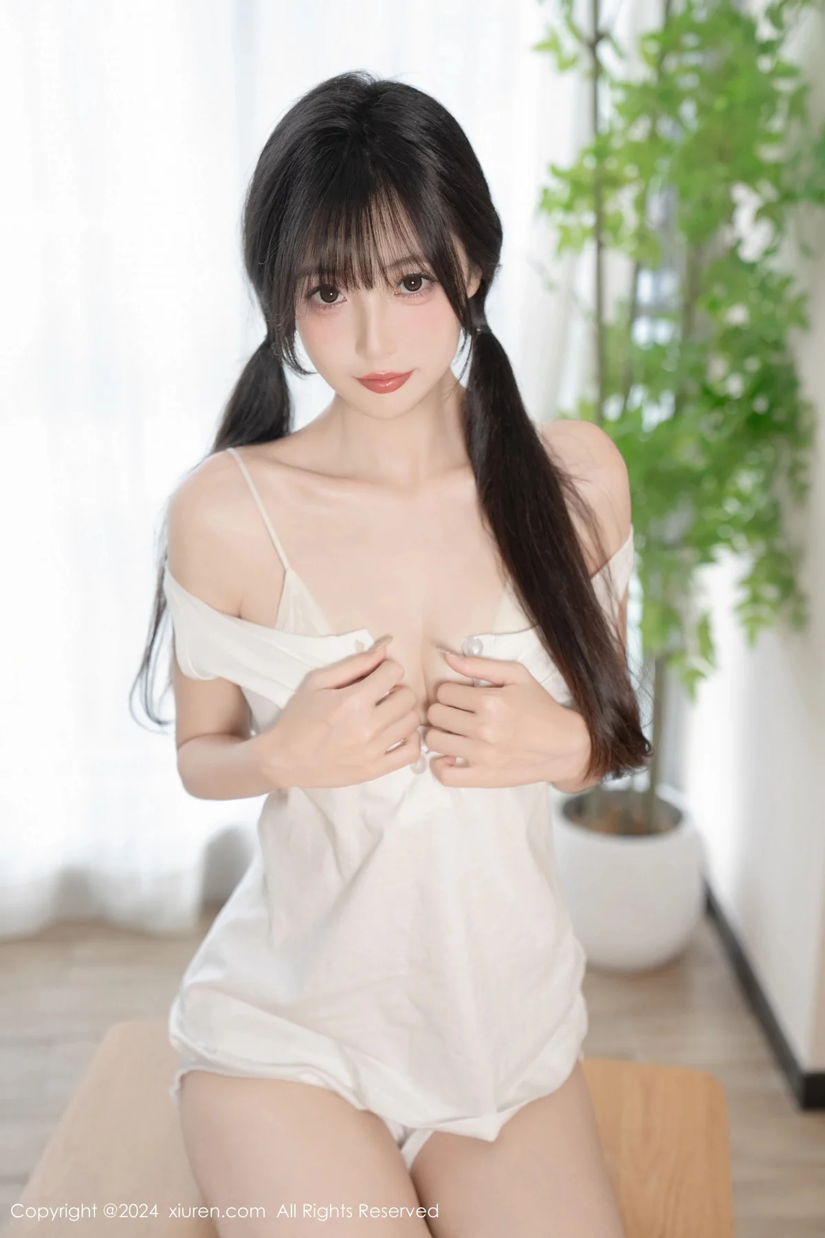 林星阑双马尾主题性感白色情趣内衣秀曼妙身姿撩人绝美写真 第 55 张
