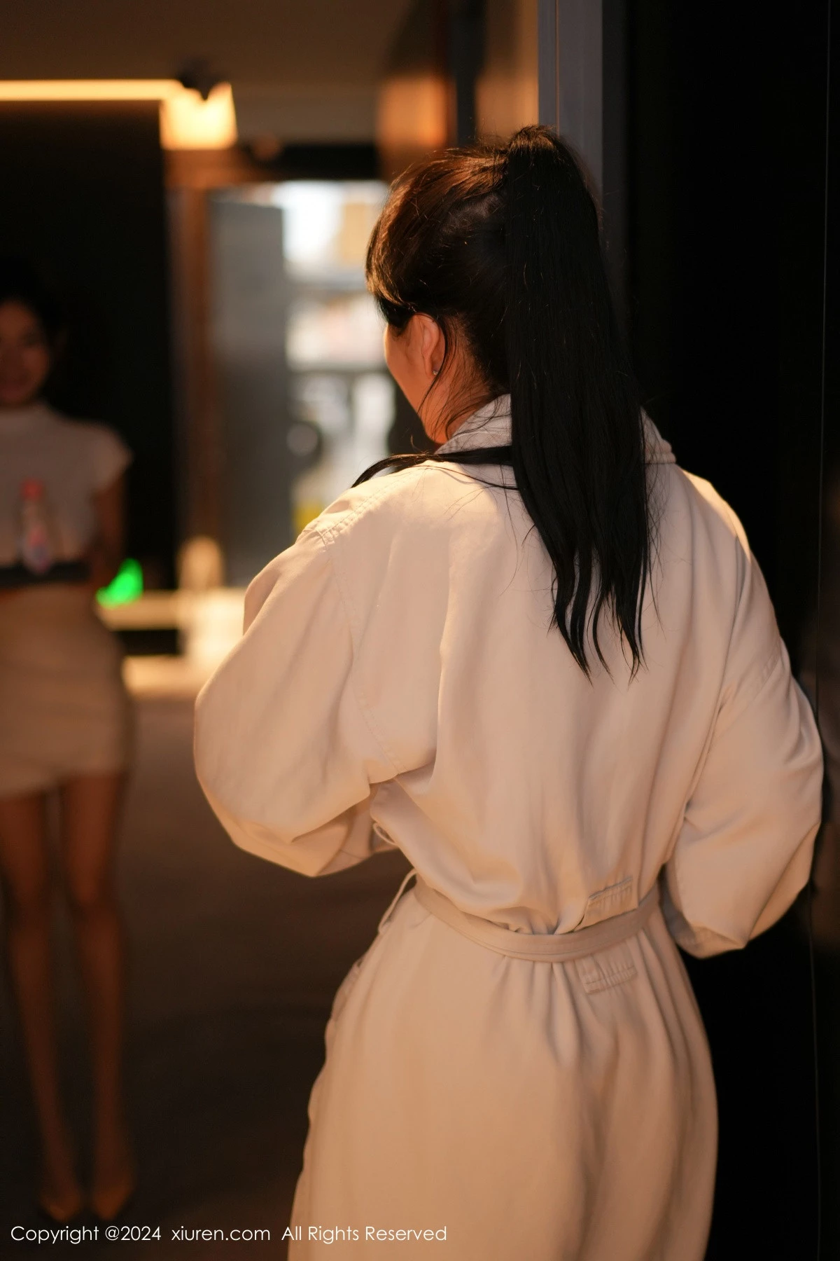 合集林幼一＆谭小灵剧情演绎性感白色浴袍迷人绝美写真 第 2 张