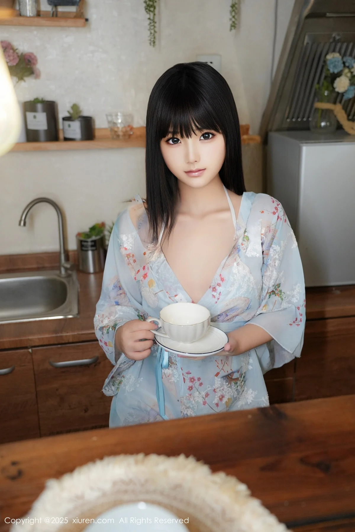 姚若兮vay性感浅绿碎花情趣裙配白丝裤袜秀曼妙身姿绝美写真 第 11 张