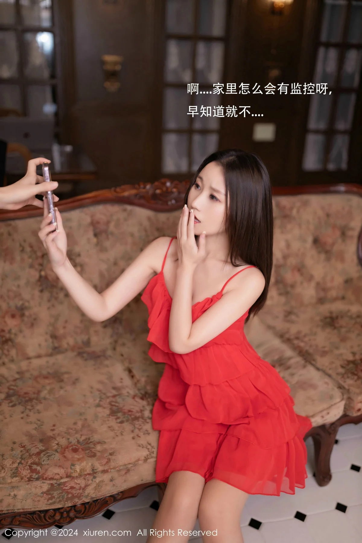 杏子Yada性感黑色薄纱情趣服配超薄黑丝秀曼妙身姿绝美写真 第 6 张