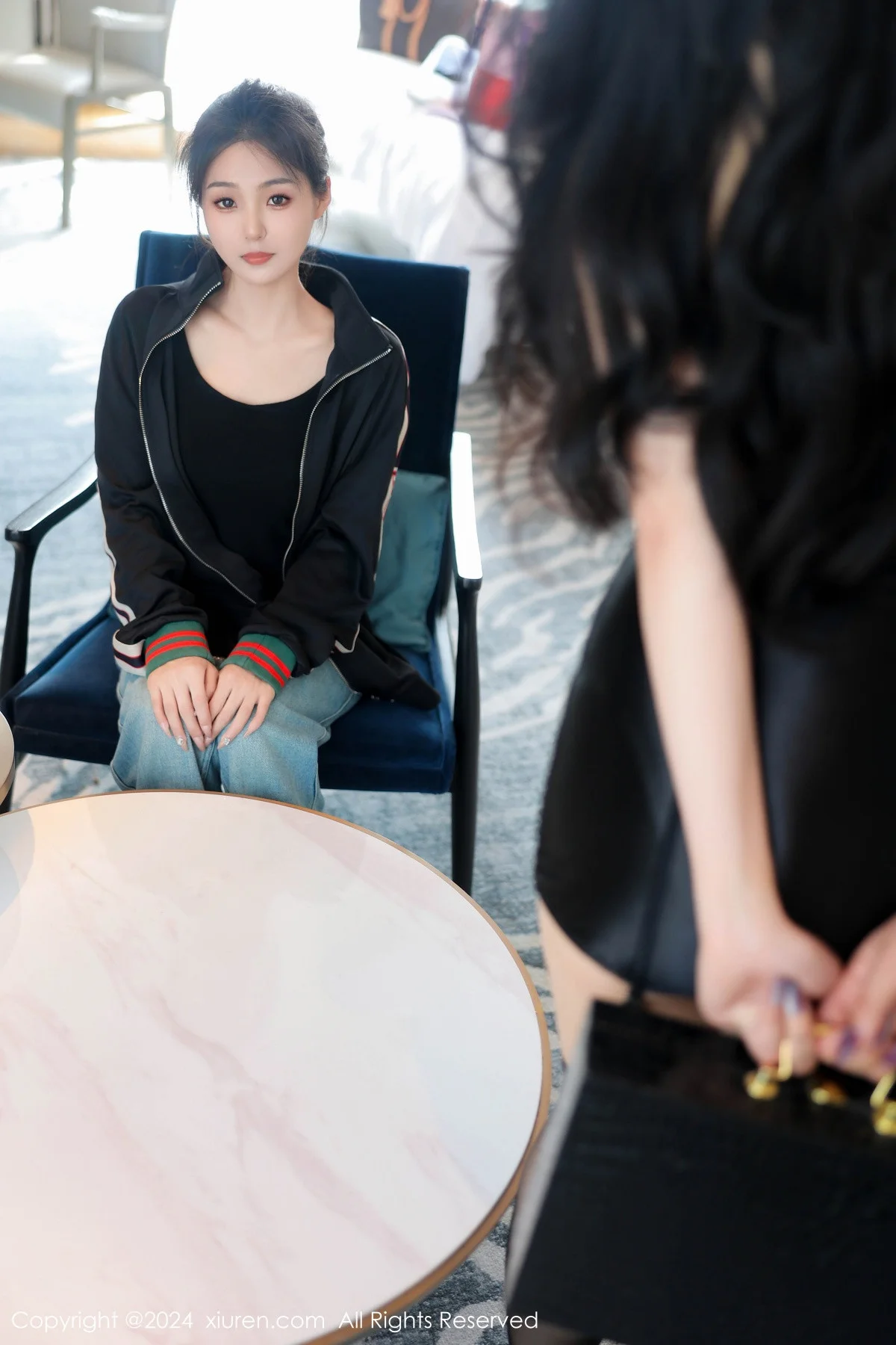 合集周周不吃香菜私房性感姐妹花黑色内衣完美绝美写真 第 23 张