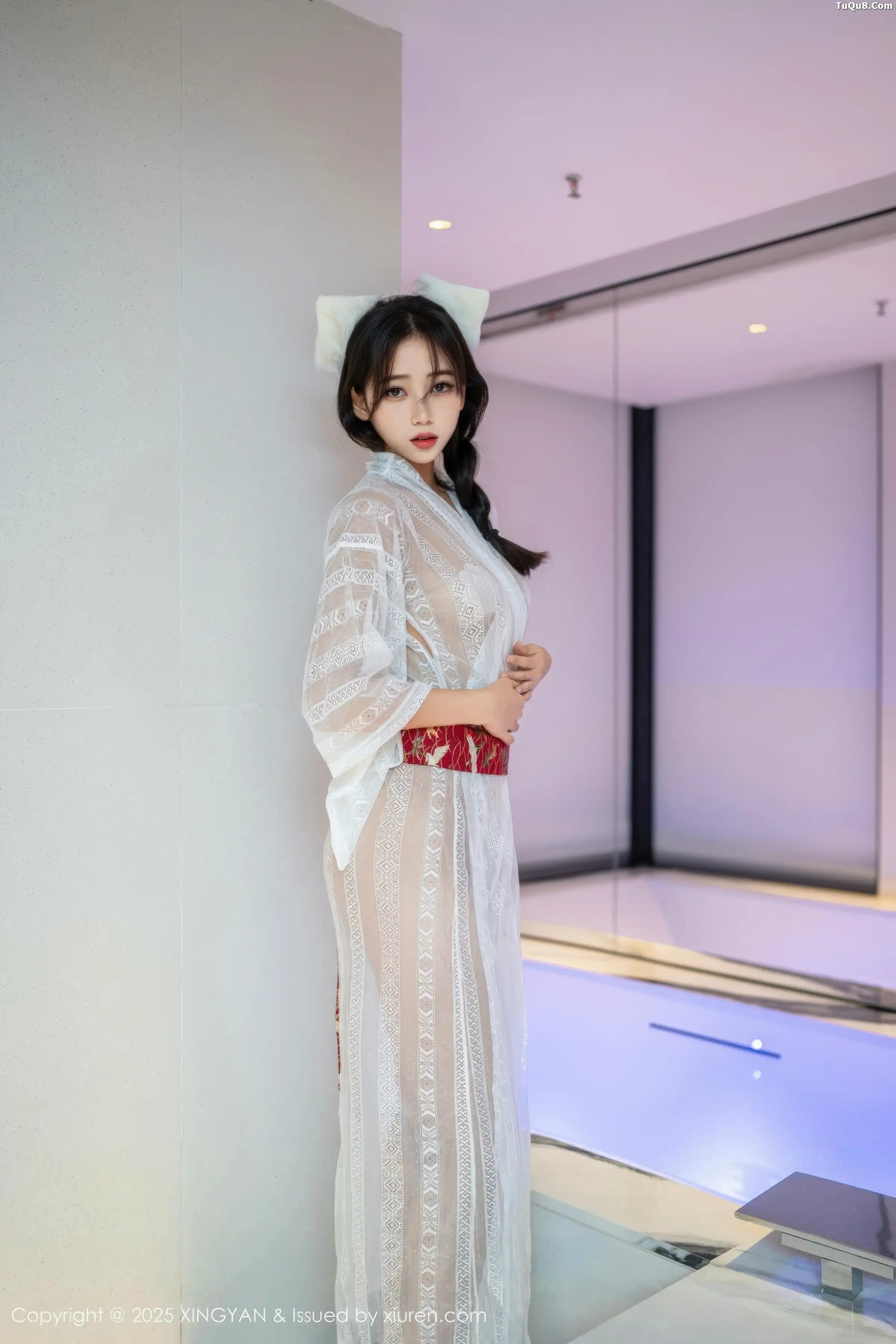时安安私房性感白色薄透连衣裙秀柔美身姿迷人绝美写真 第 1 张