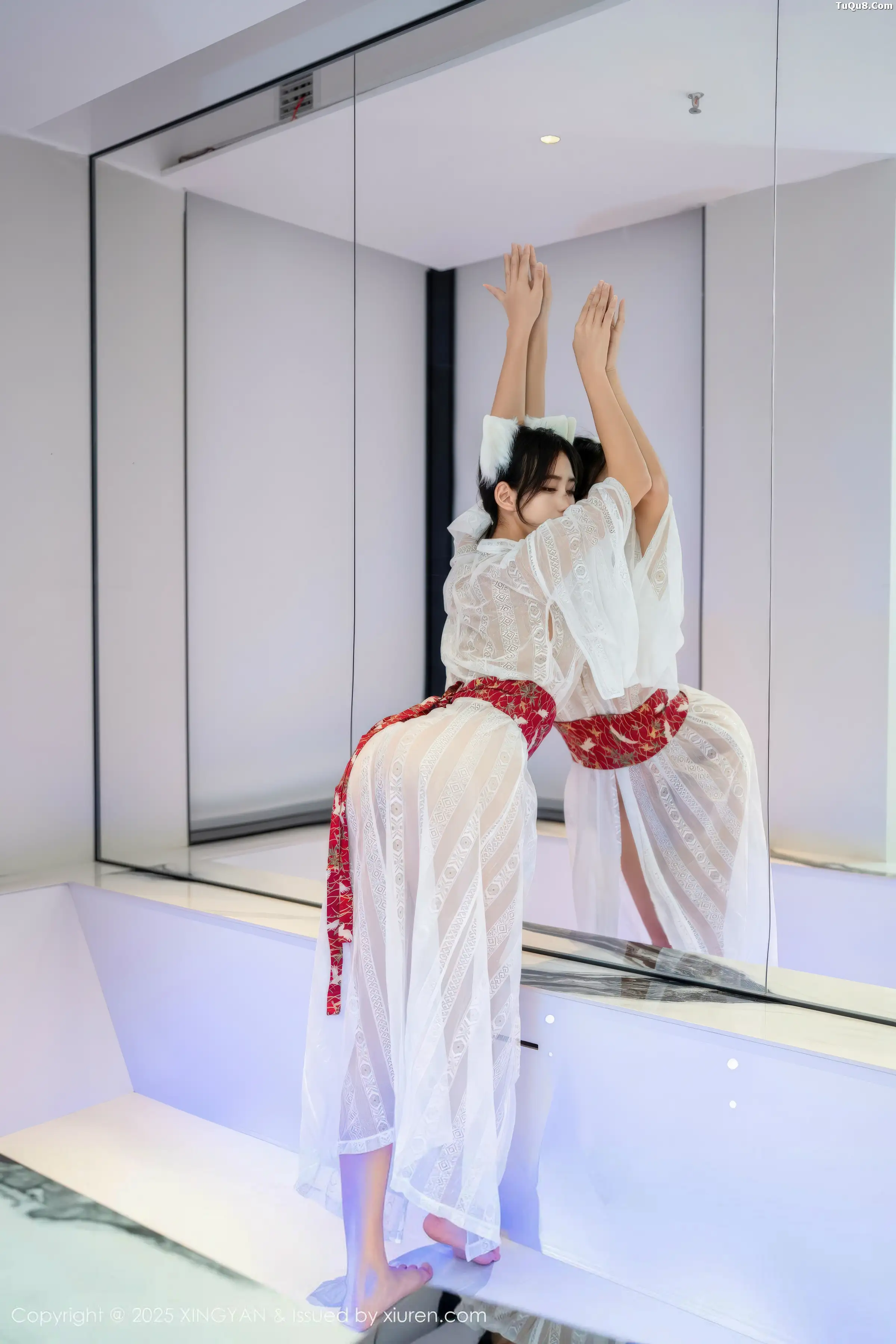 时安安私房性感白色薄透连衣裙秀柔美身姿迷人绝美写真 第 24 张