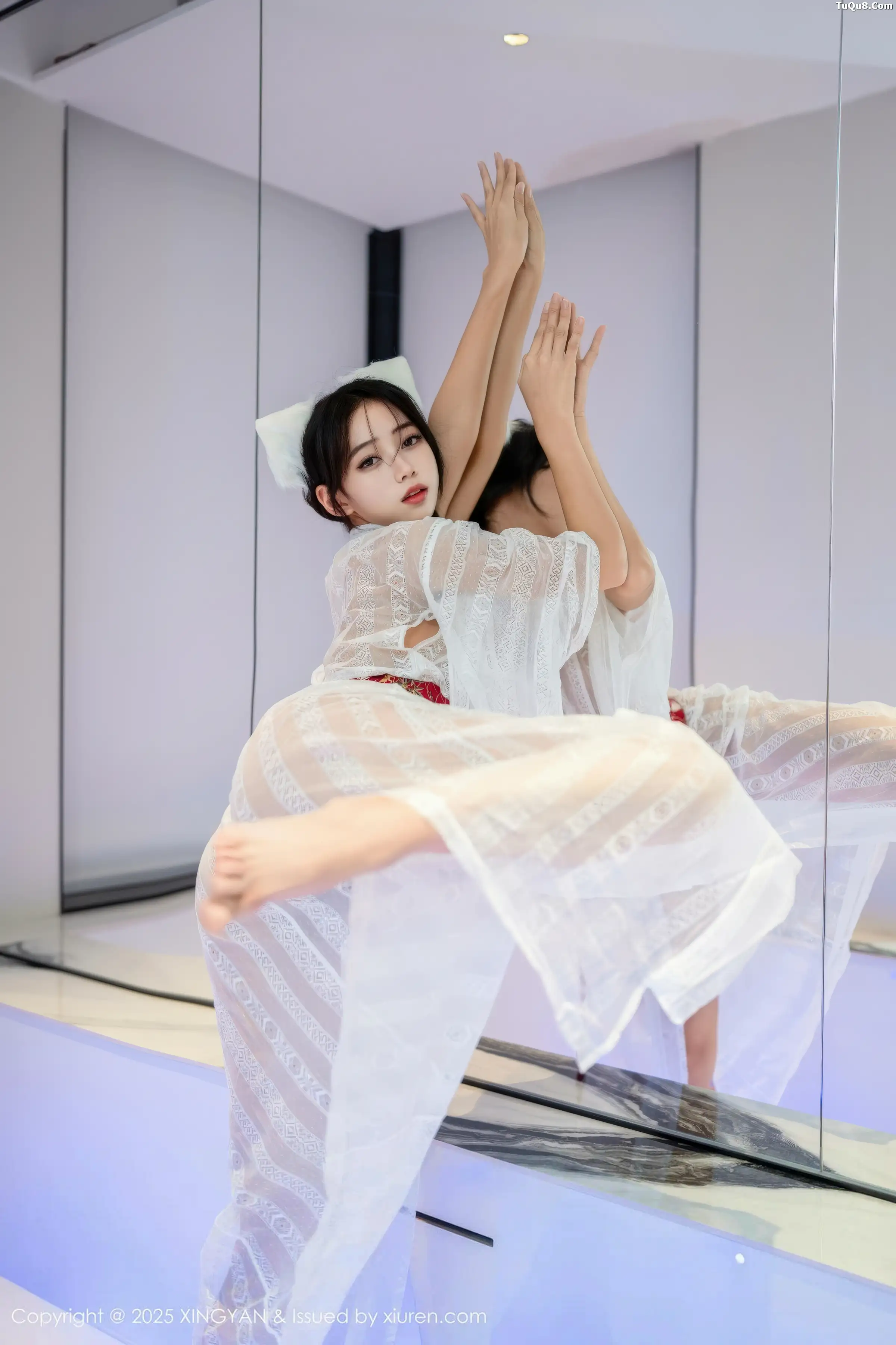 时安安私房性感白色薄透连衣裙秀柔美身姿迷人绝美写真 第 25 张