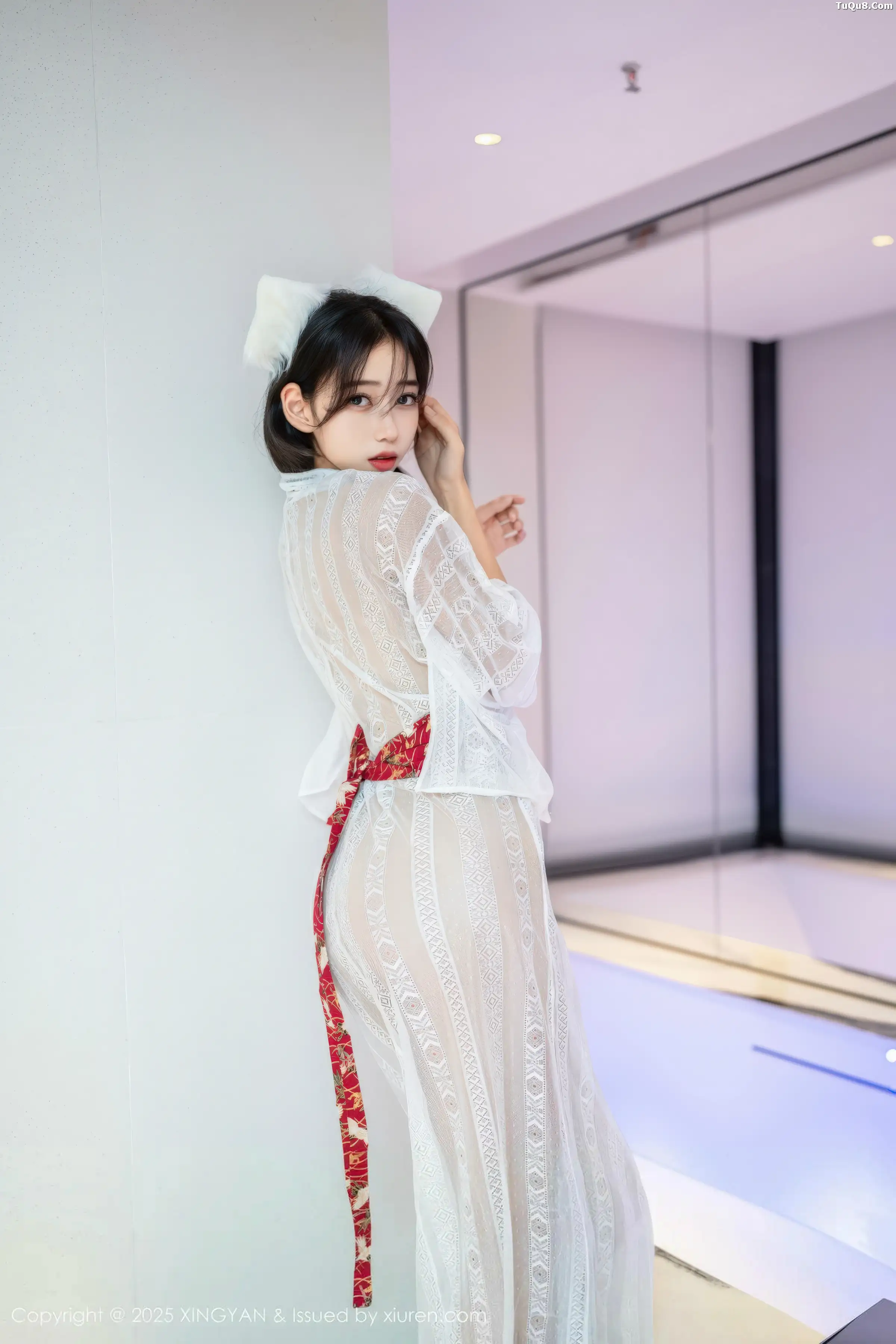 时安安私房性感白色薄透连衣裙秀柔美身姿迷人绝美写真 第 4 张