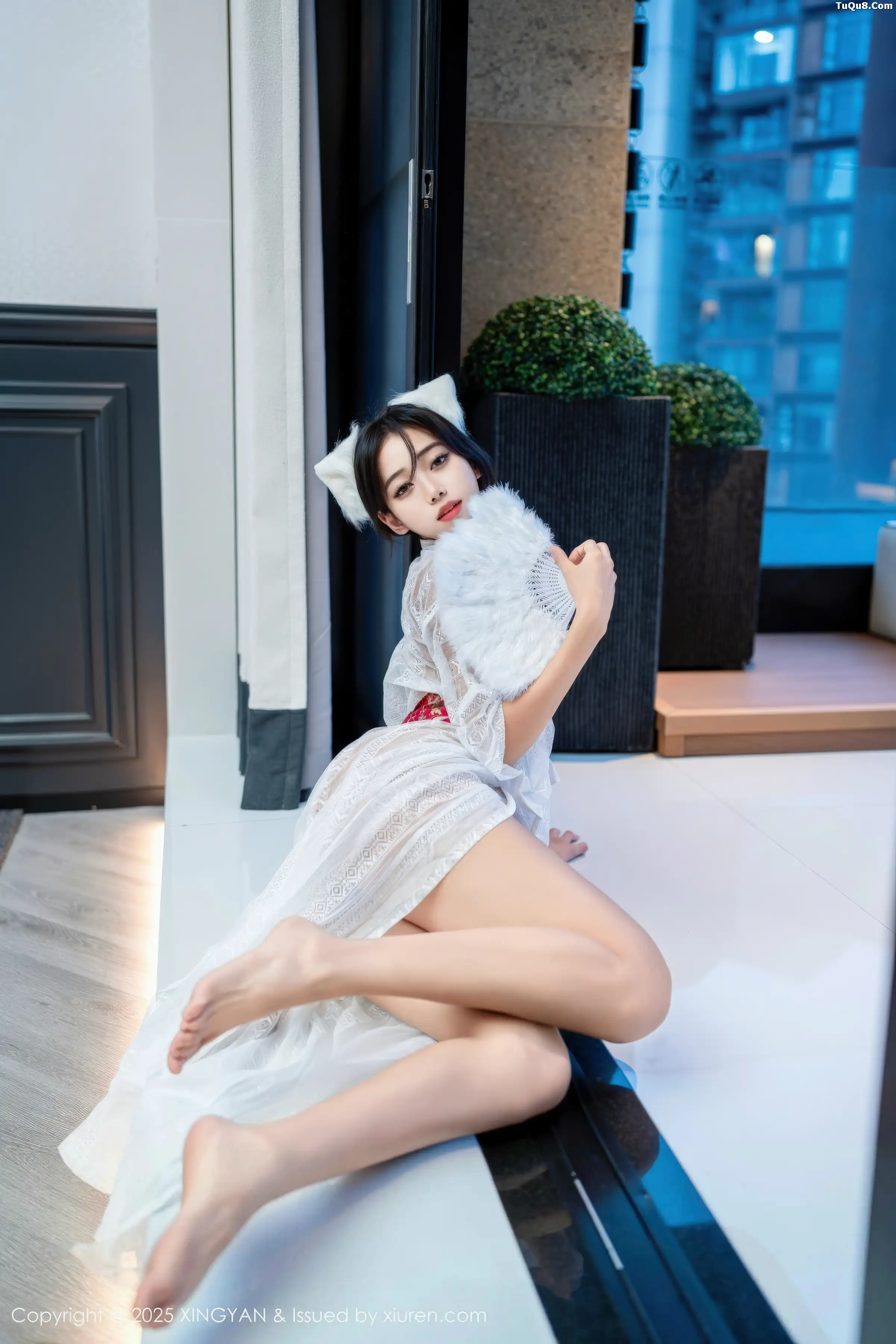 时安安私房性感白色薄透连衣裙秀柔美身姿迷人绝美写真 第 41 张