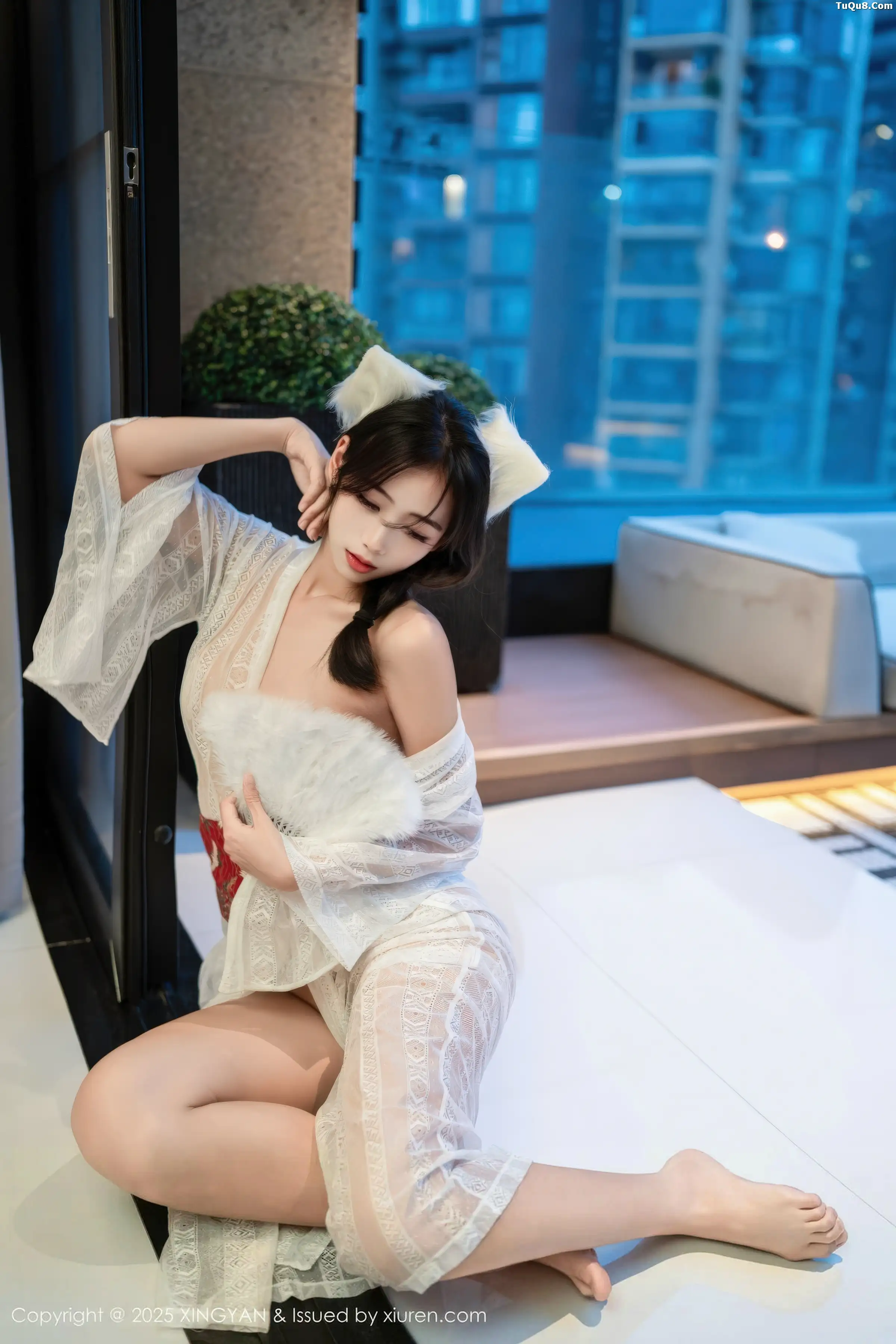 时安安私房性感白色薄透连衣裙秀柔美身姿迷人绝美写真 第 45 张