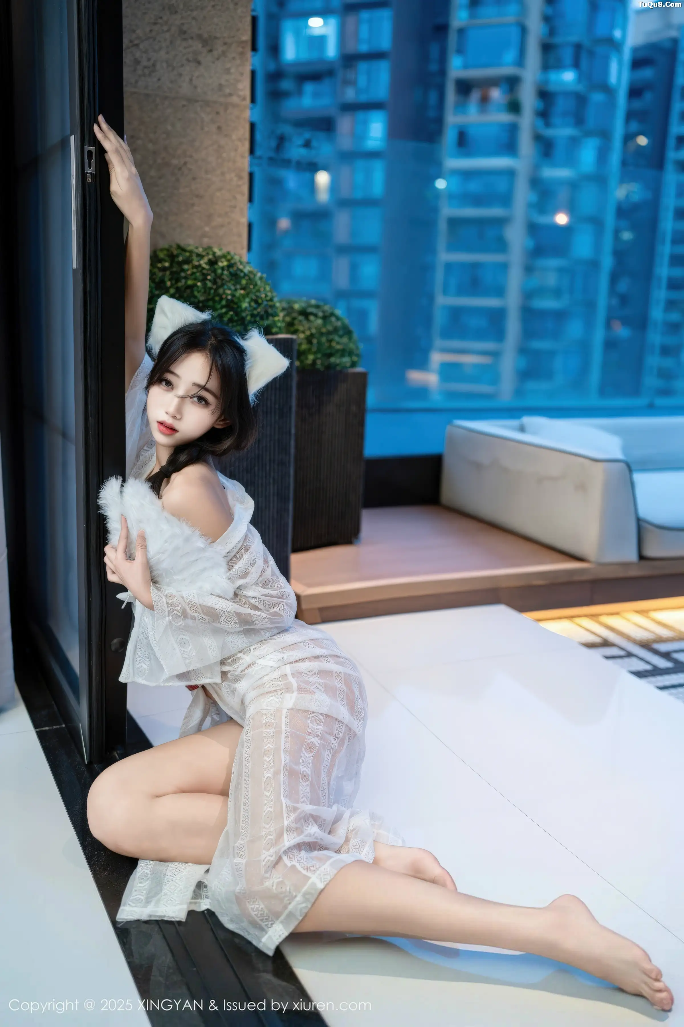时安安私房性感白色薄透连衣裙秀柔美身姿迷人绝美写真 第 47 张