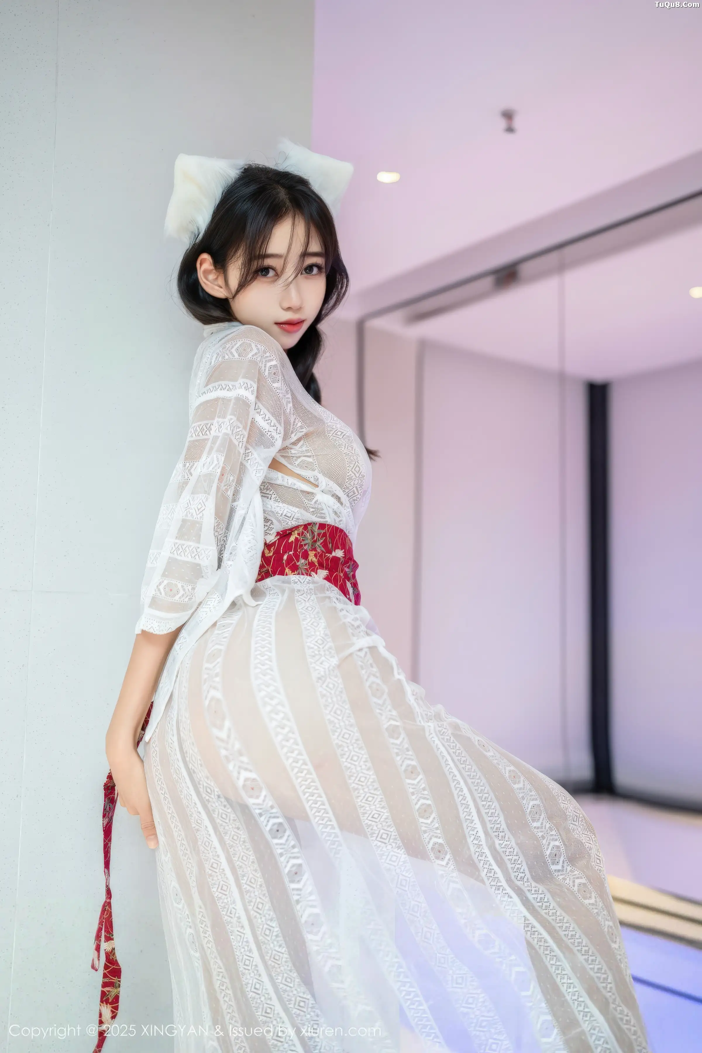 时安安私房性感白色薄透连衣裙秀柔美身姿迷人绝美写真 第 5 张