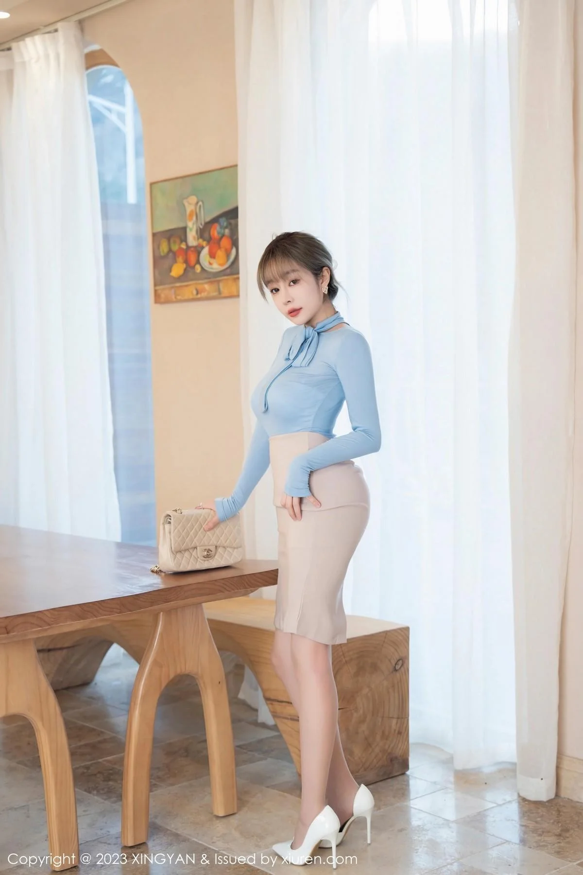 王雨纯私房半脱露性感白色内衣配超薄无内肉丝惹火绝美写真 第 11 张