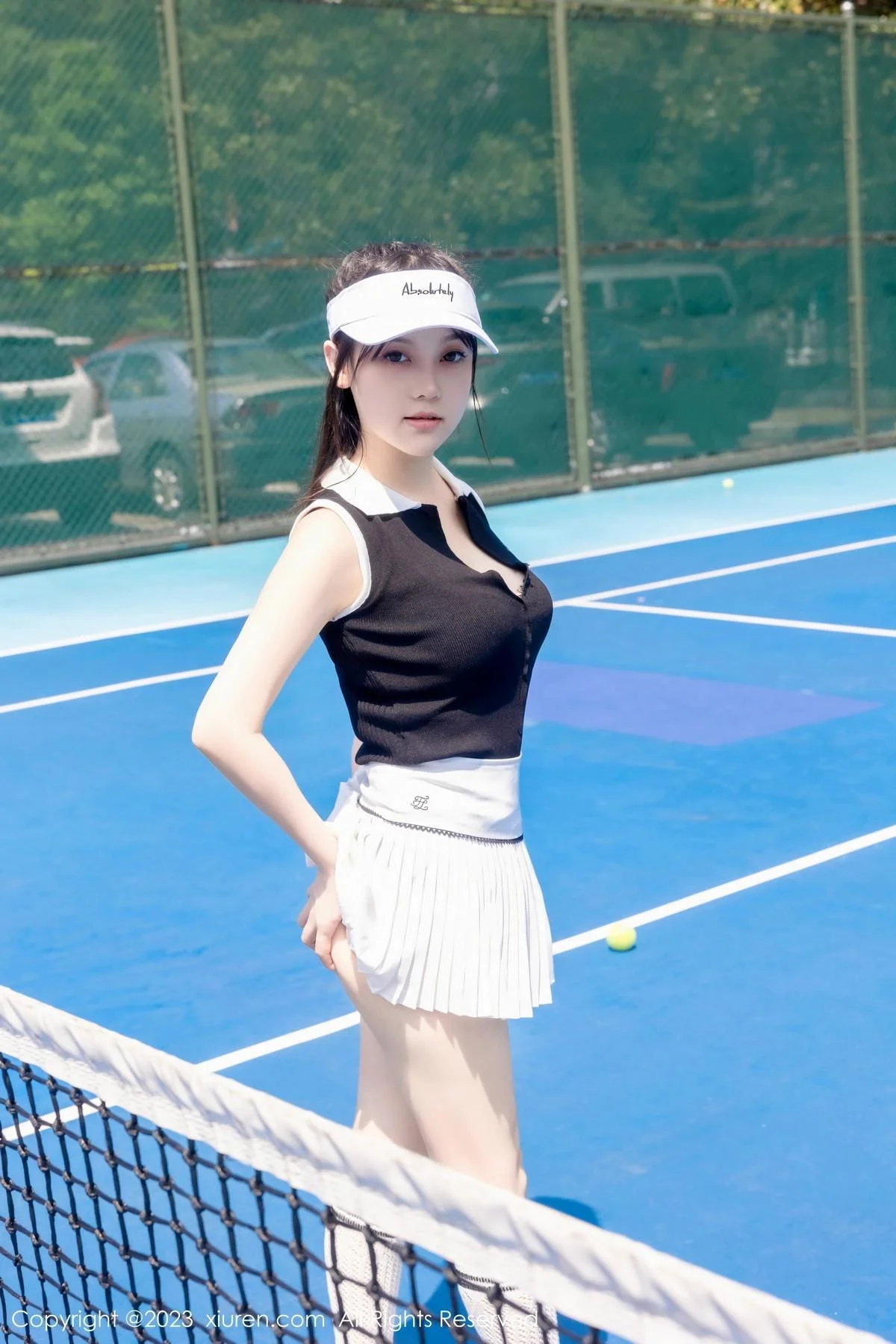 豆瓣酱性感白色短裙网球运动服饰秀翘臀美腿撩人绝美写真 第 71 张