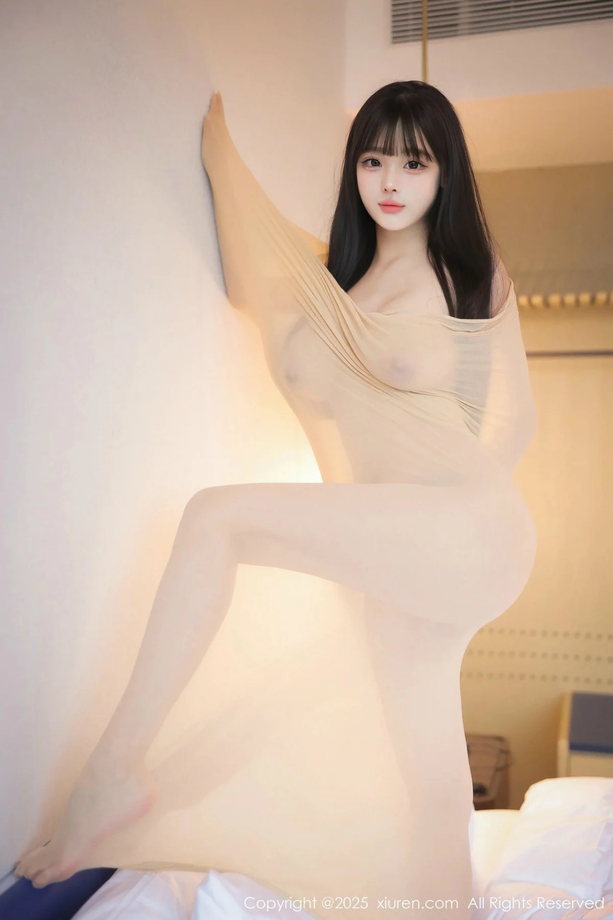 余安安性感超薄原色丝袜连体衣秀凹凸身材惹火绝美写真 第 141 张