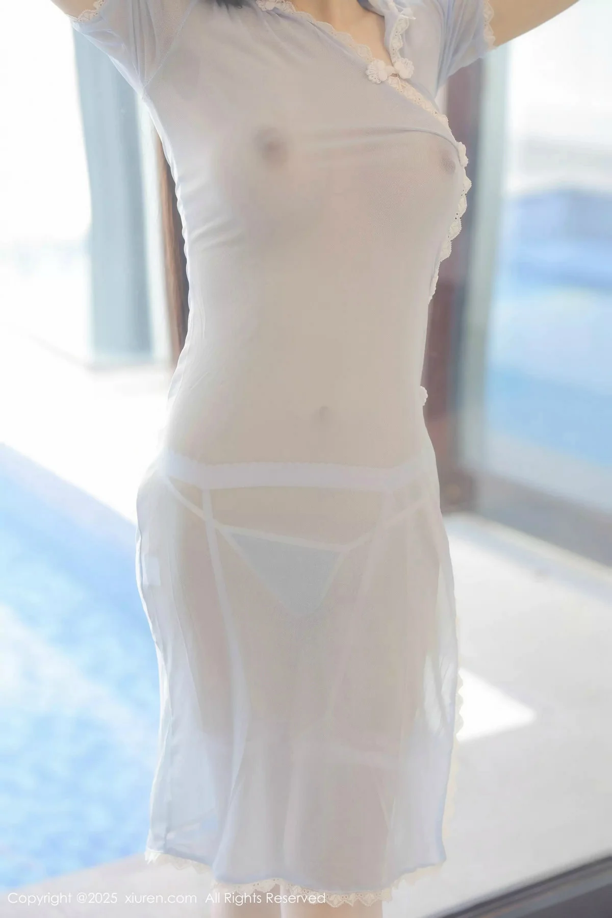 江淑影river.剧情拍摄性感薄透服饰配吊带丝袜秀美腿绝美写真 第 53 张