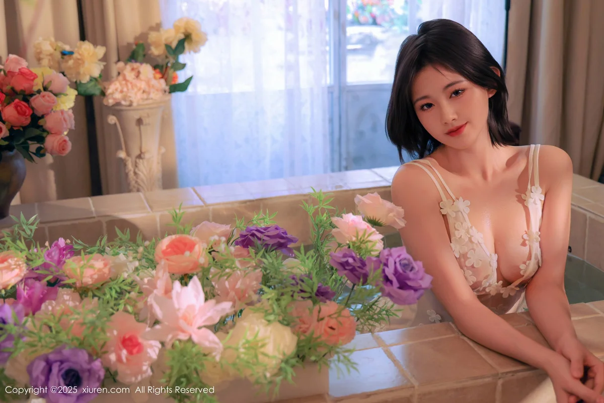 小橘子orange性感白色薄透蕾丝连体短裙秀惹火身材绝美写真 第 71 张