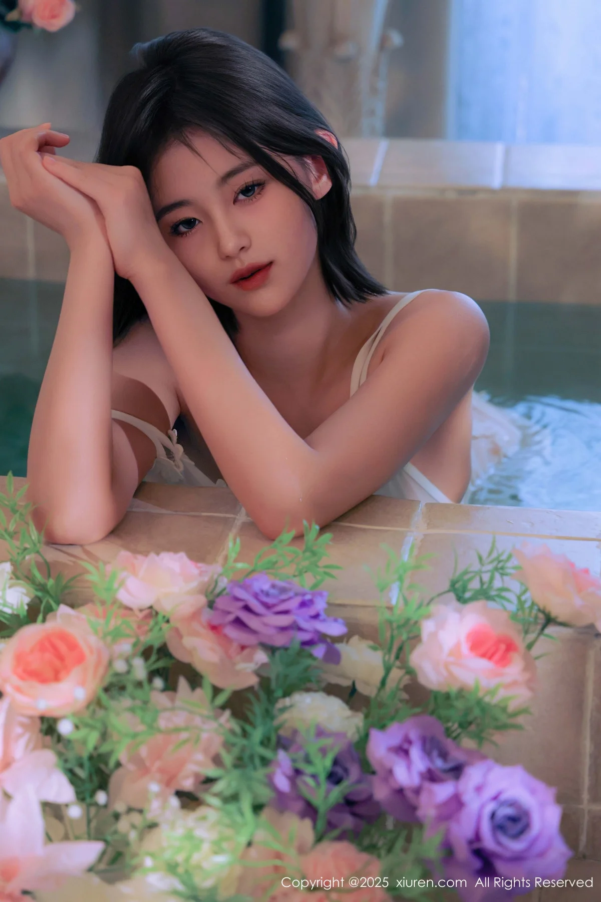 小橘子orange性感白色薄透蕾丝连体短裙秀惹火身材绝美写真 第 78 张