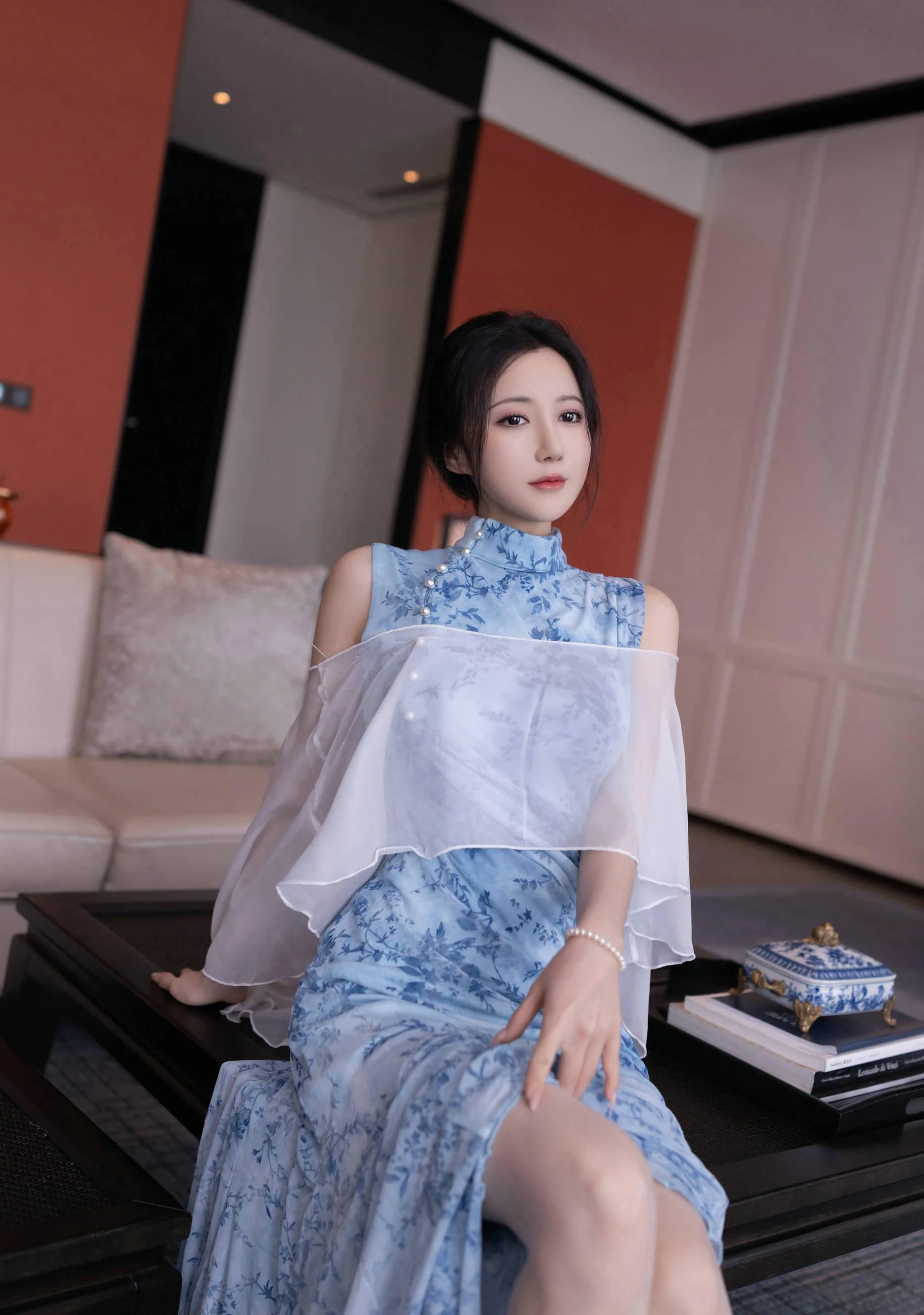 [秀人付费] 鱼子酱Fish 诱人私拍福利 青瓷透视网纱 第 13 张