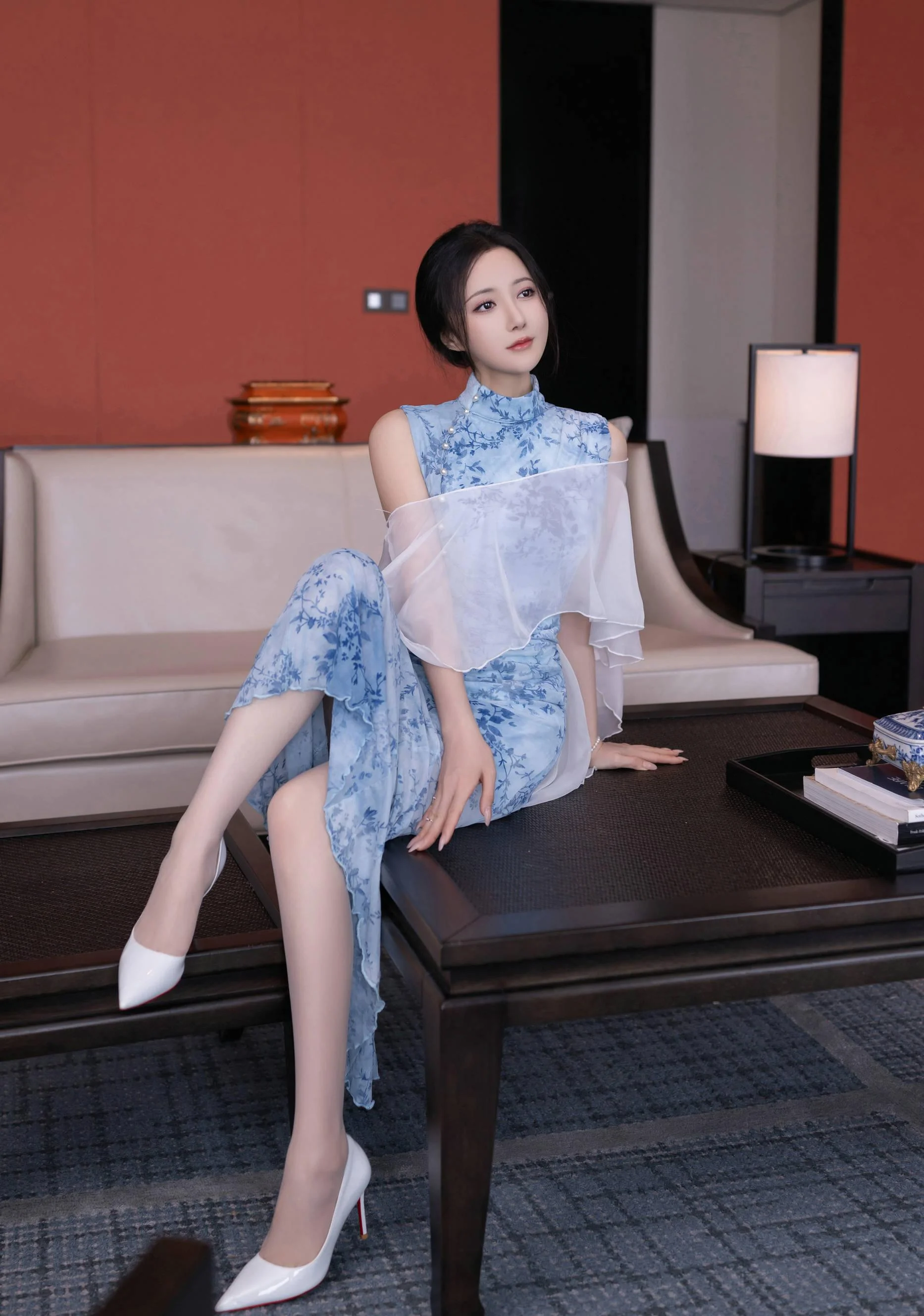 [秀人付费] 鱼子酱Fish 诱人私拍福利 青瓷透视网纱 第 9 张