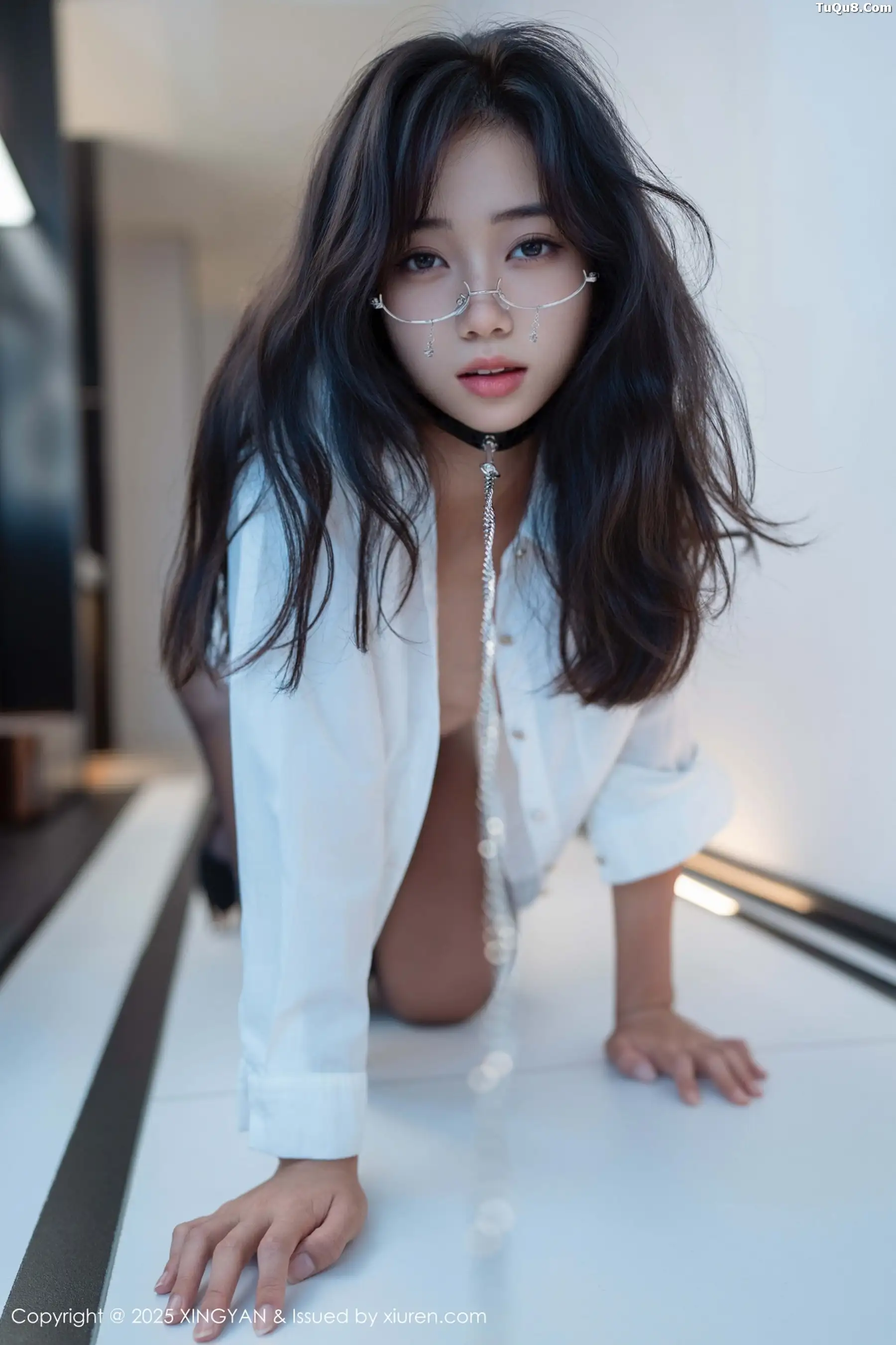 时安安性感白衬衫配黑短裙露超薄黑丝秀柔美身材绝美写真 第 60 张
