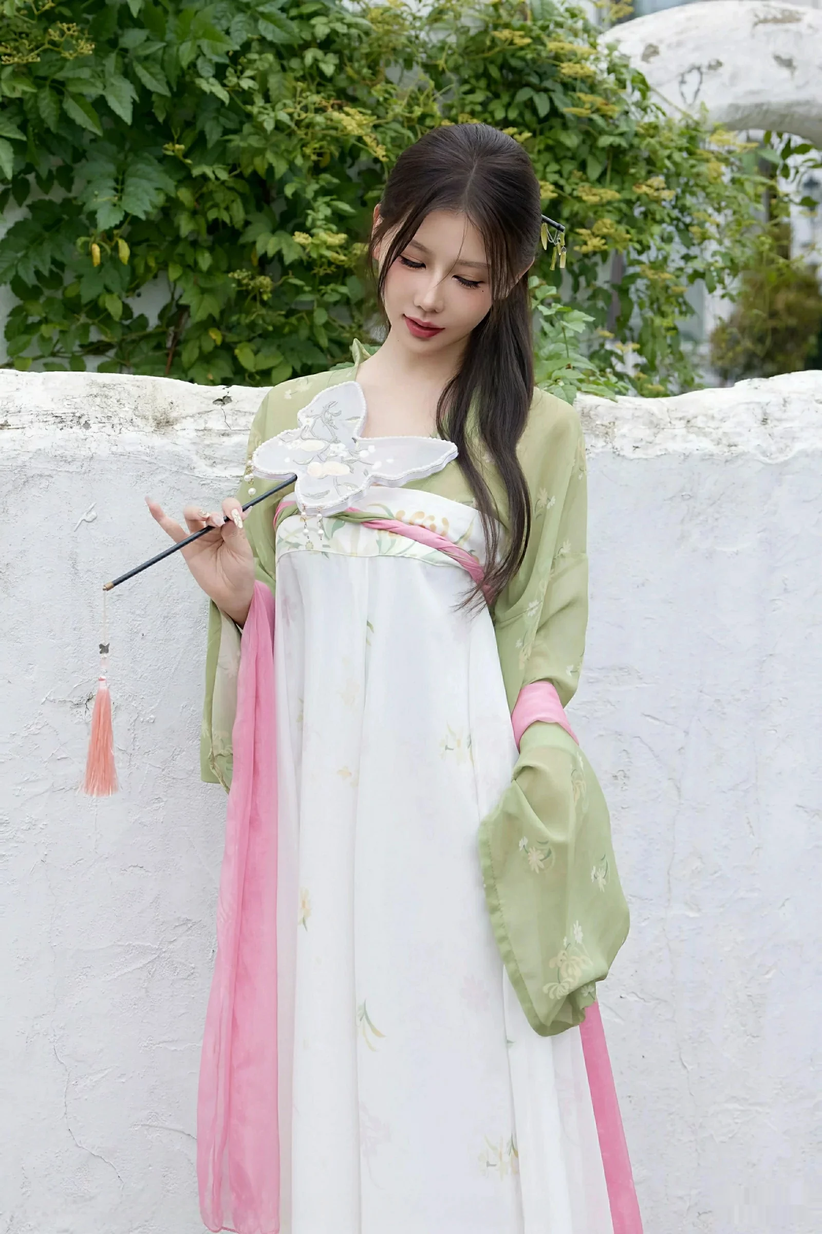 尹甜甜sunny性感薄纱汉服装扮配超薄肉丝秀完美身材绝美写真 第 5 张