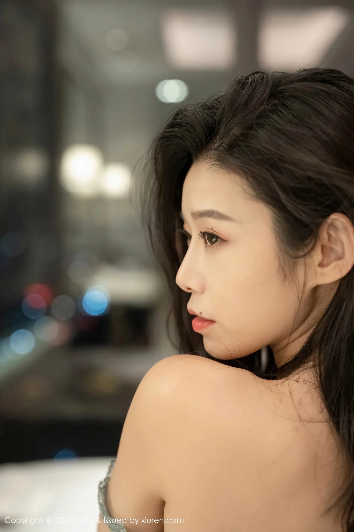 luvian本能性感灰色连衣短裙配超薄黑丝秀曼妙身姿迷人写真 第 69 张