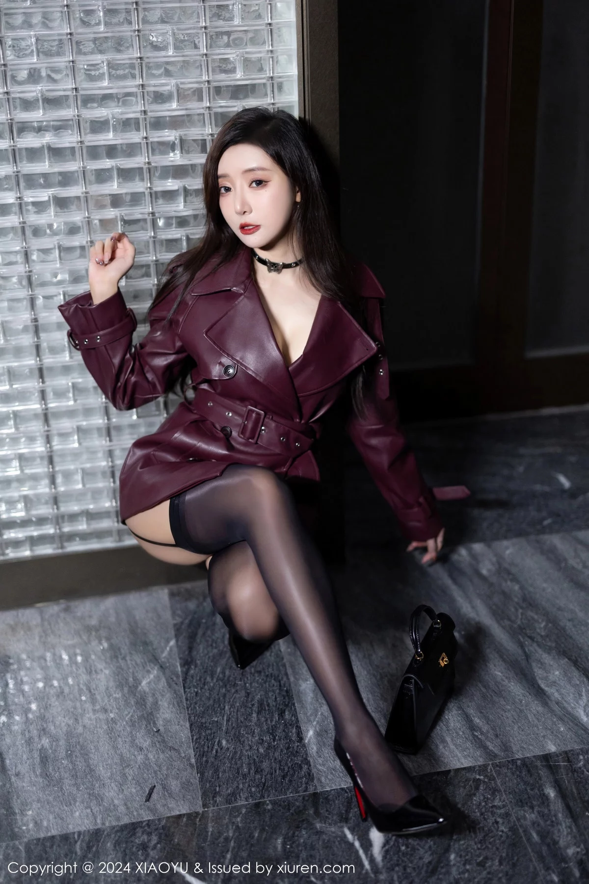 王馨瑶yanni暗红皮衣露黑色蕾丝情趣服秀曼妙身姿绝美写真 第 29 张