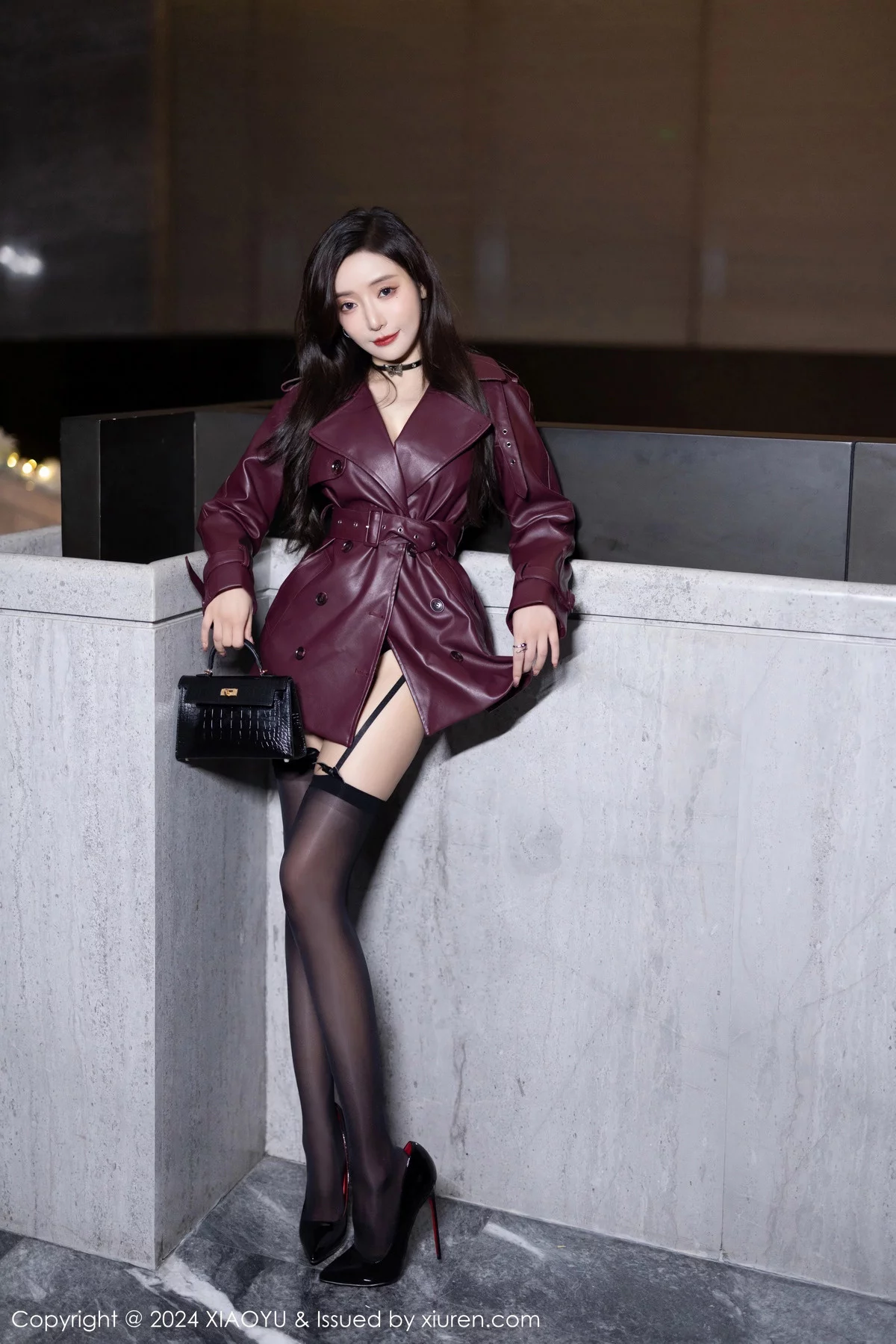 王馨瑶yanni暗红皮衣露黑色蕾丝情趣服秀曼妙身姿绝美写真 第 34 张