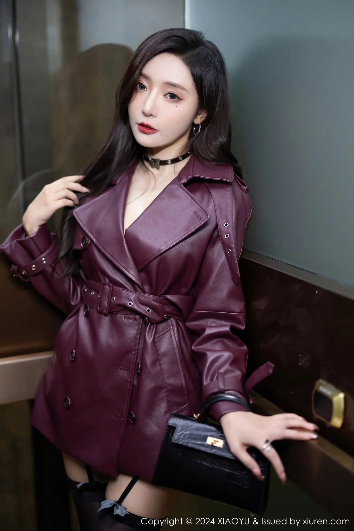 王馨瑶yanni暗红皮衣露黑色蕾丝情趣服秀曼妙身姿绝美写真 第 35 张