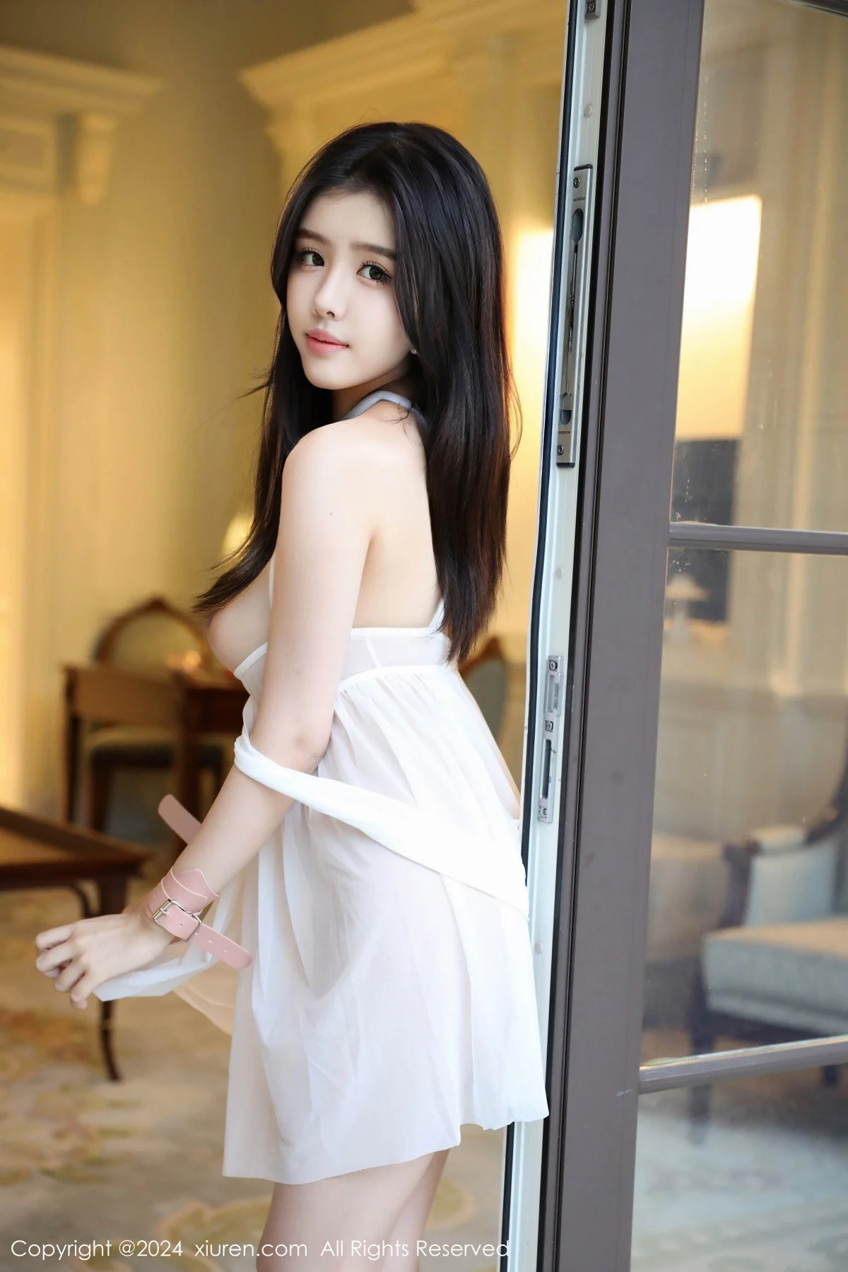 唐翩翩私房情趣捆绑性感白色轻透纱裙秀惹火身材绝美写真 第 152 张
