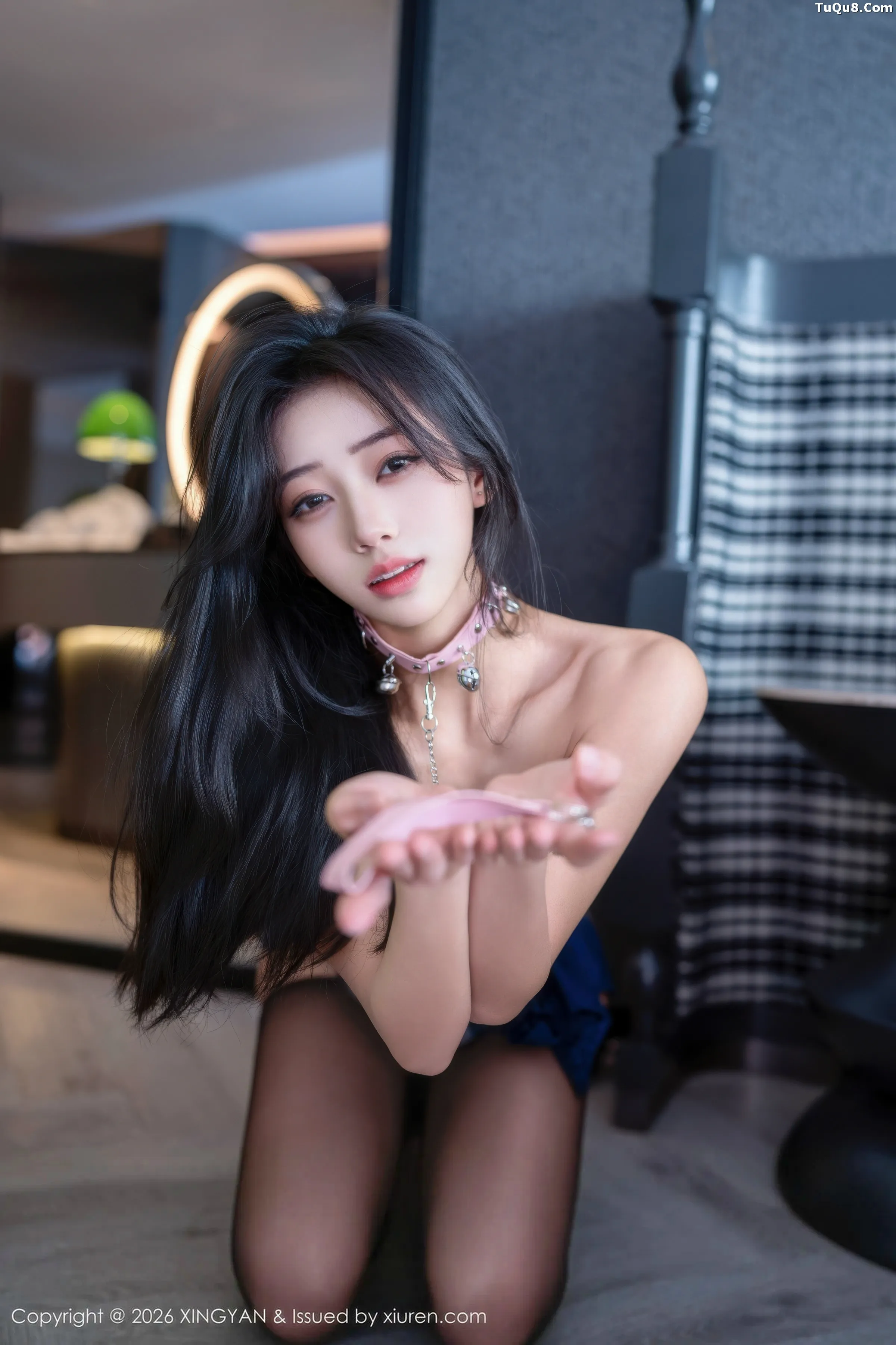 时安安性感蓝色制服配超薄黑丝秀柔美身姿撩人绝美写真 第 131 张