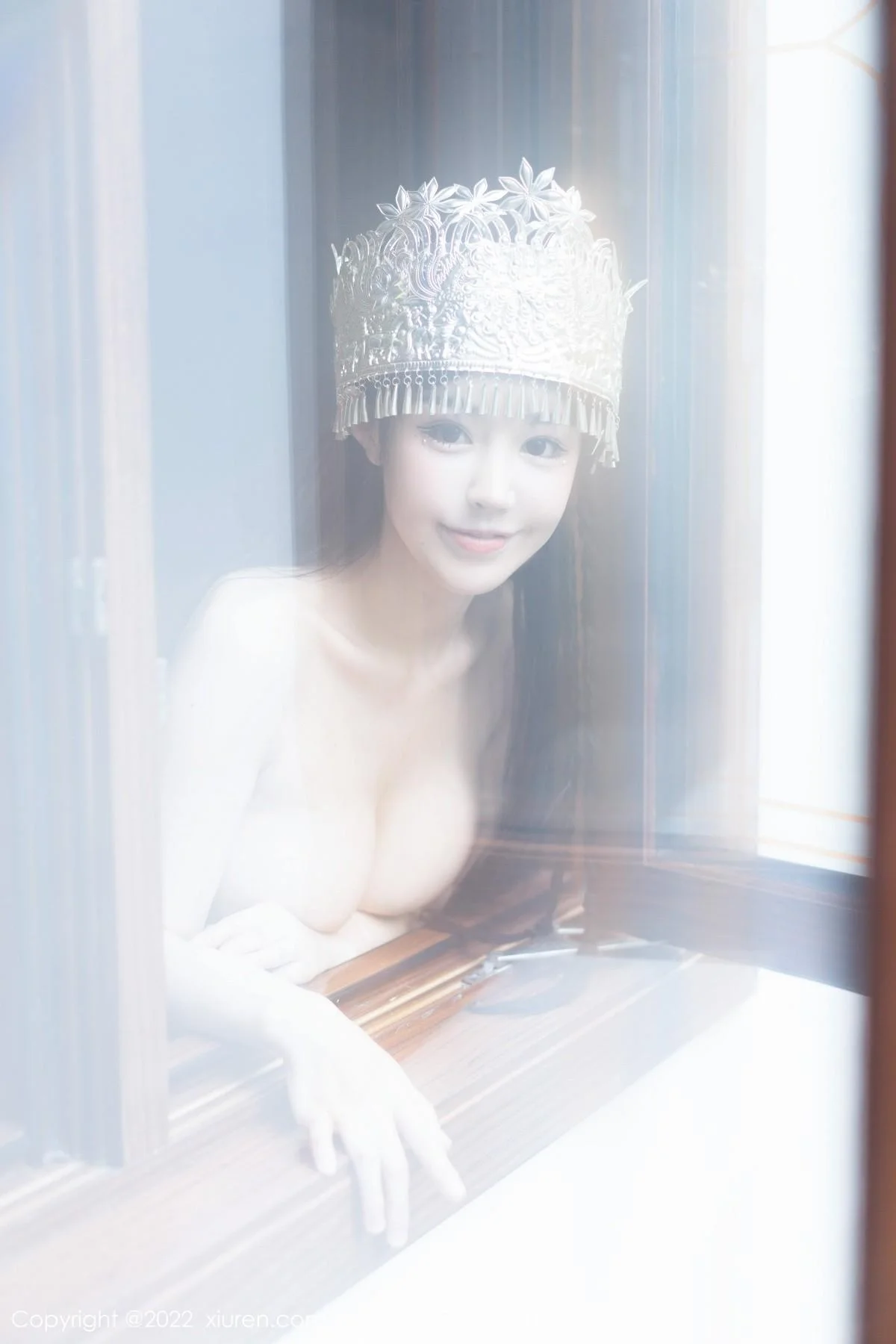 朱可儿Flora民族服饰装扮性感粉色吊带露傲人豪乳绝美写真 第 53 张