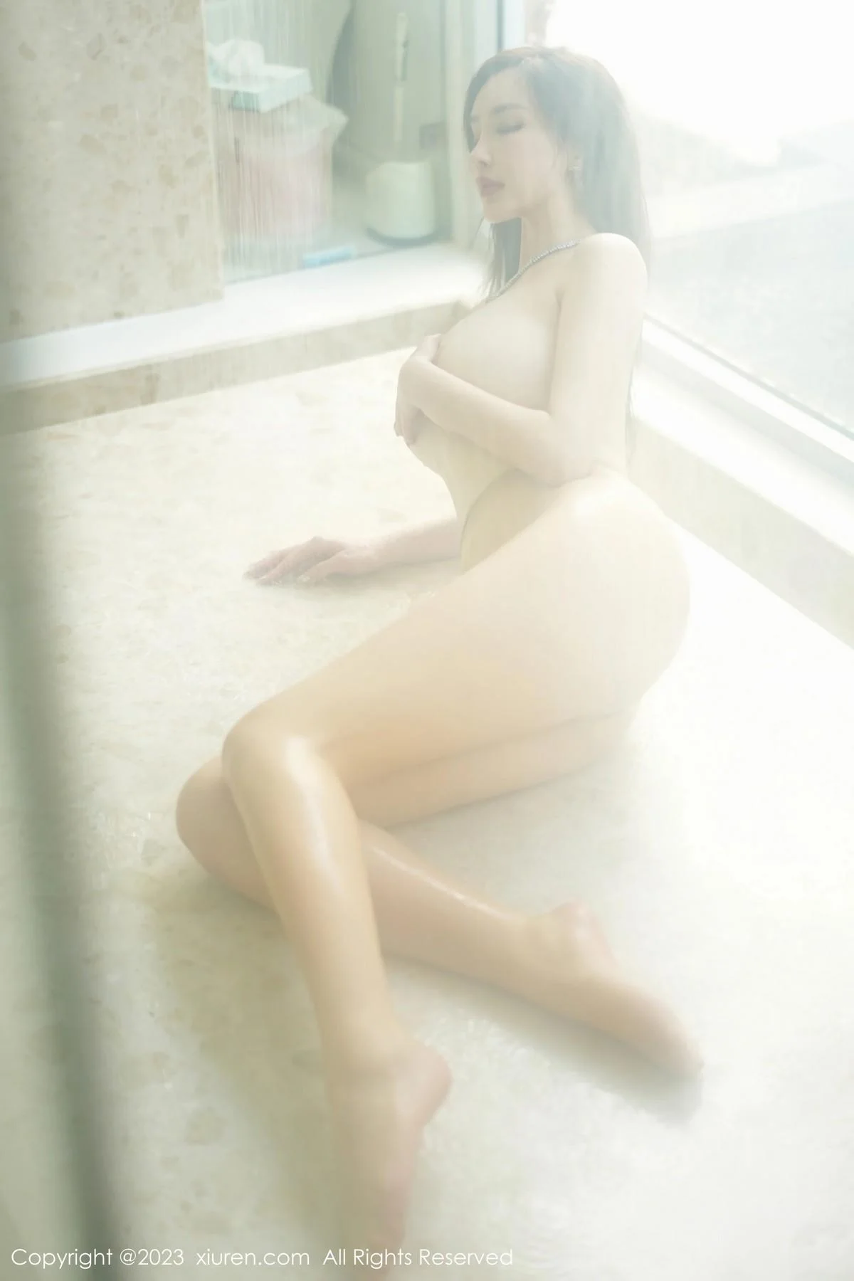 Carol周妍希性感白色轻透情趣服秀丰满身材惹火绝美写真 第 65 张