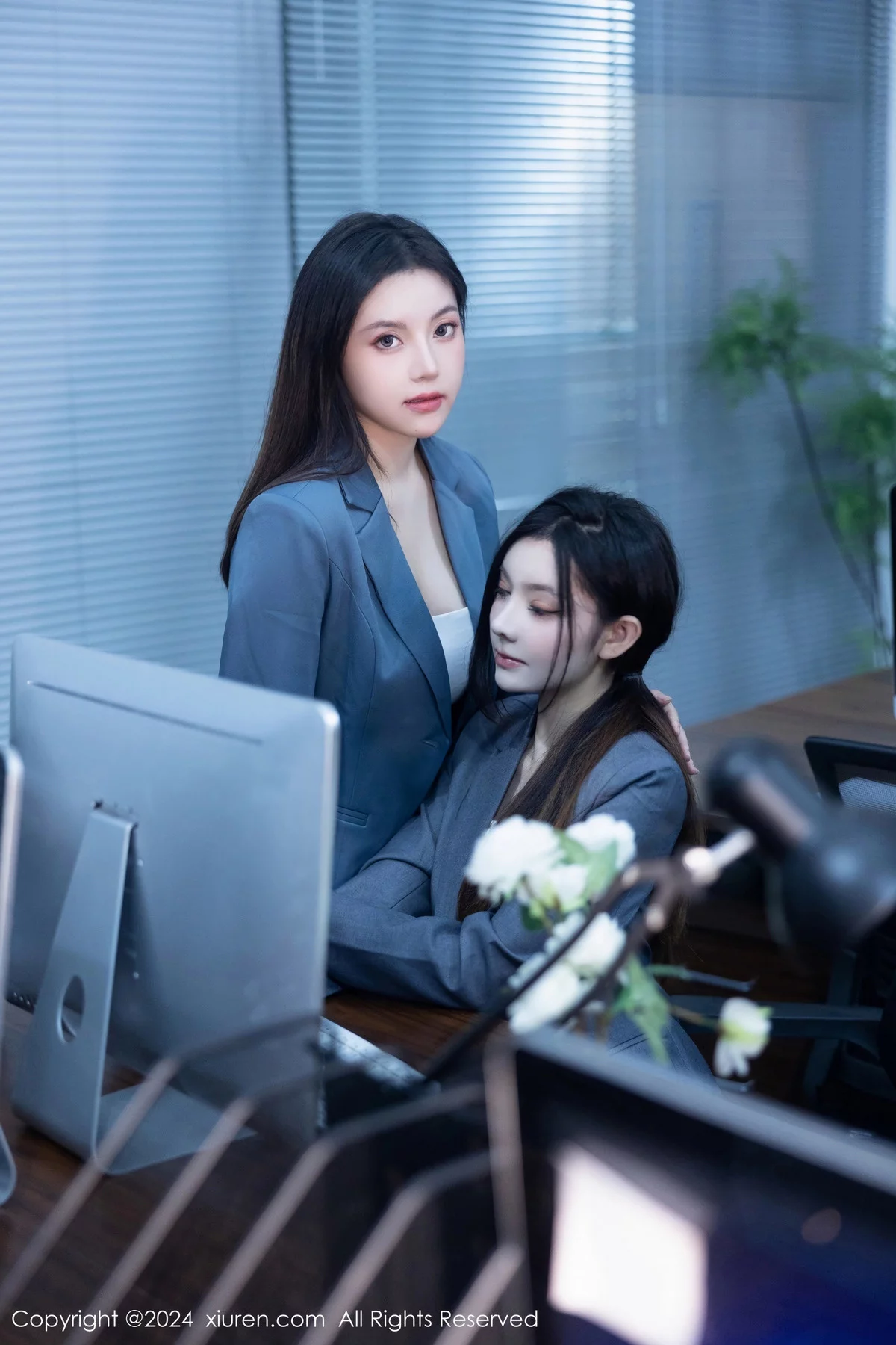 合集公司场景豆瓣酱性感OL装扮配超薄黑丝完美绝美写真 第 68 张