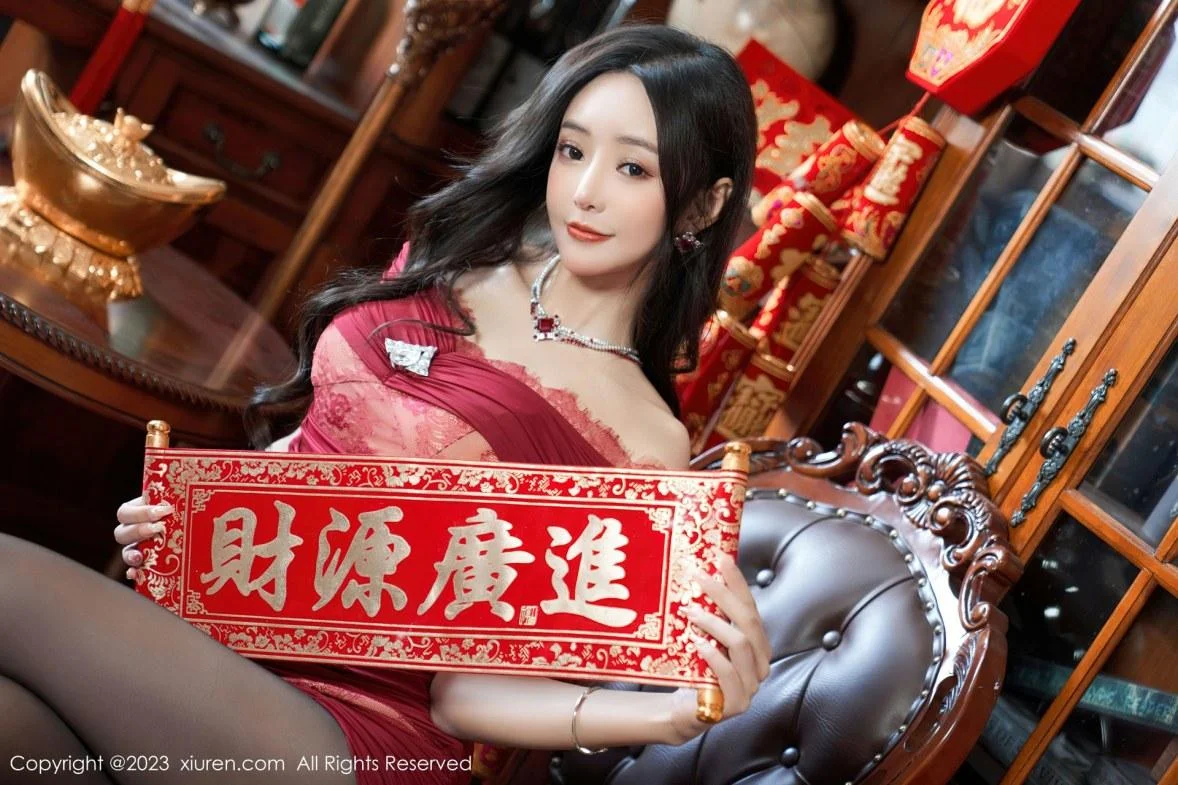 王馨瑶yanni私房性感红色情趣内衣配魅惑黑丝撩人绝美写真 第 24 张