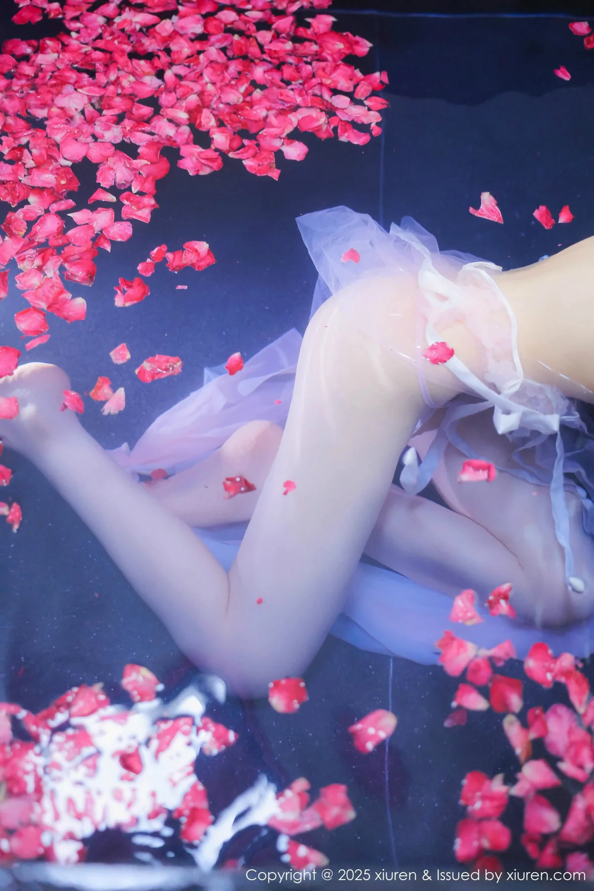 桃妖夭浴池场景性感白色薄纱服饰花瓣浴秀惹火身材绝美写真 第 123 张