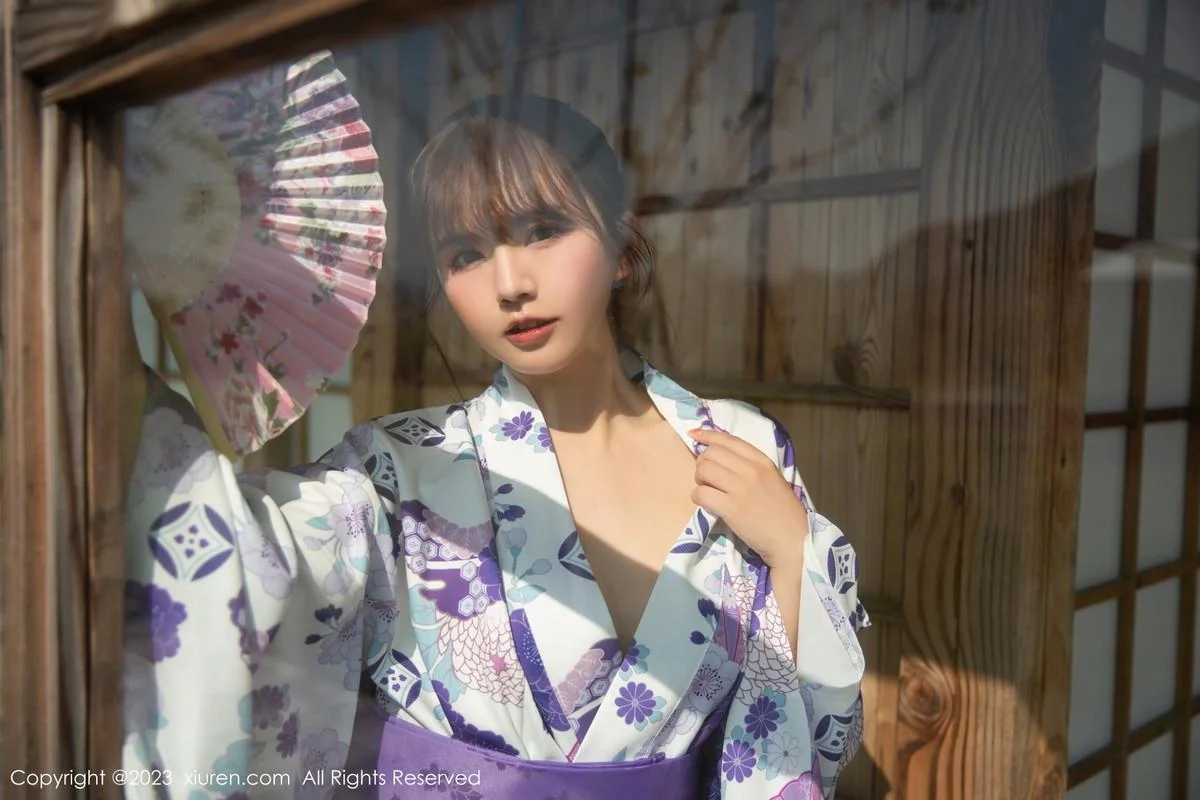张思允Nice私房性感日式和服半脱露丰满身材撩人绝美写真 第 15 张