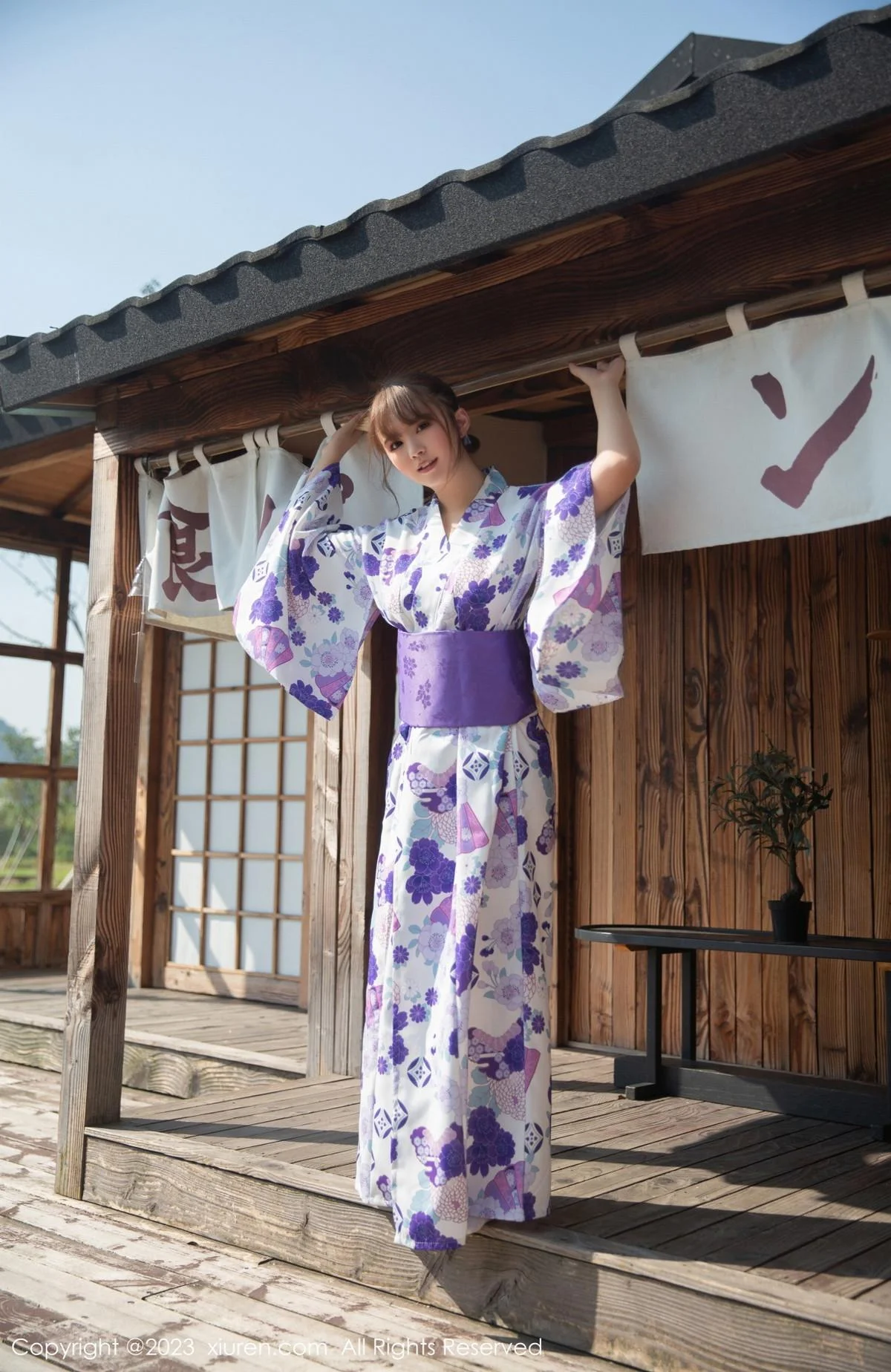 张思允Nice私房性感日式和服半脱露丰满身材撩人绝美写真 第 3 张