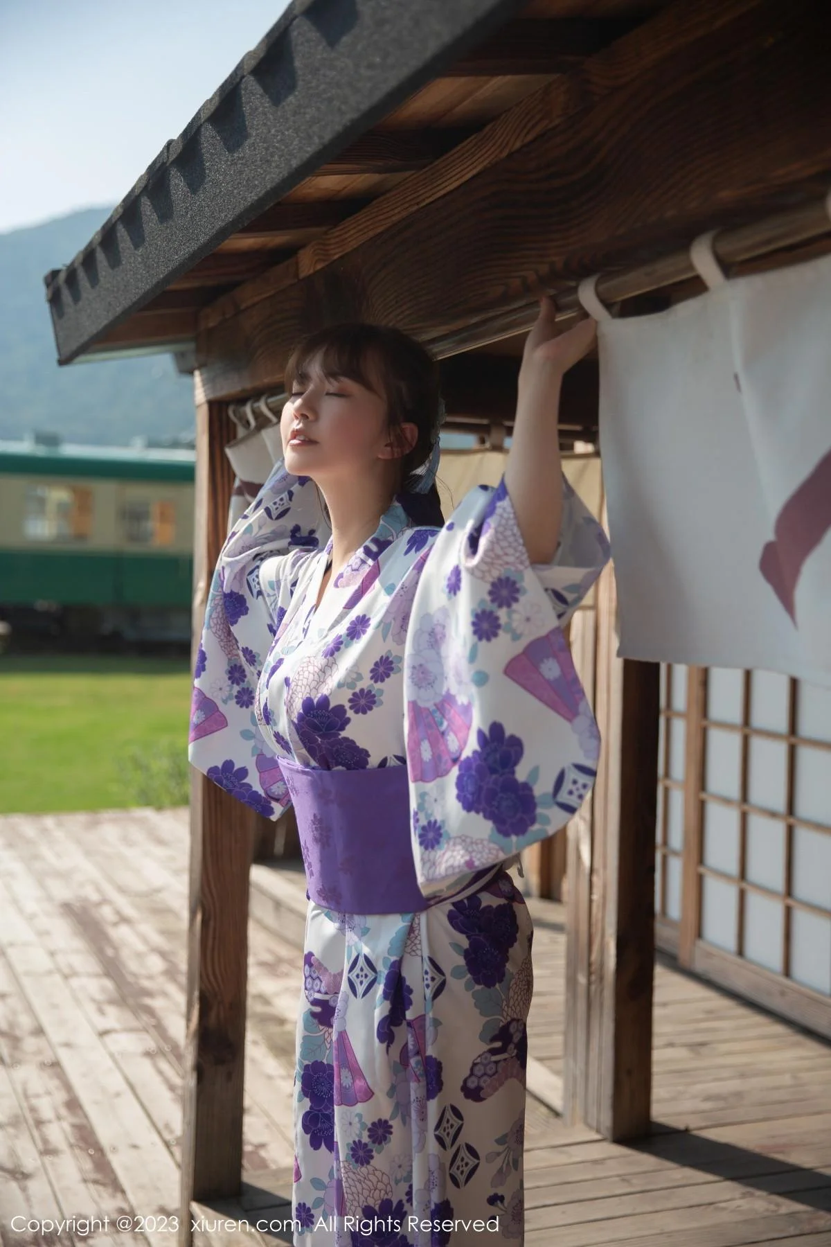 张思允Nice私房性感日式和服半脱露丰满身材撩人绝美写真 第 6 张