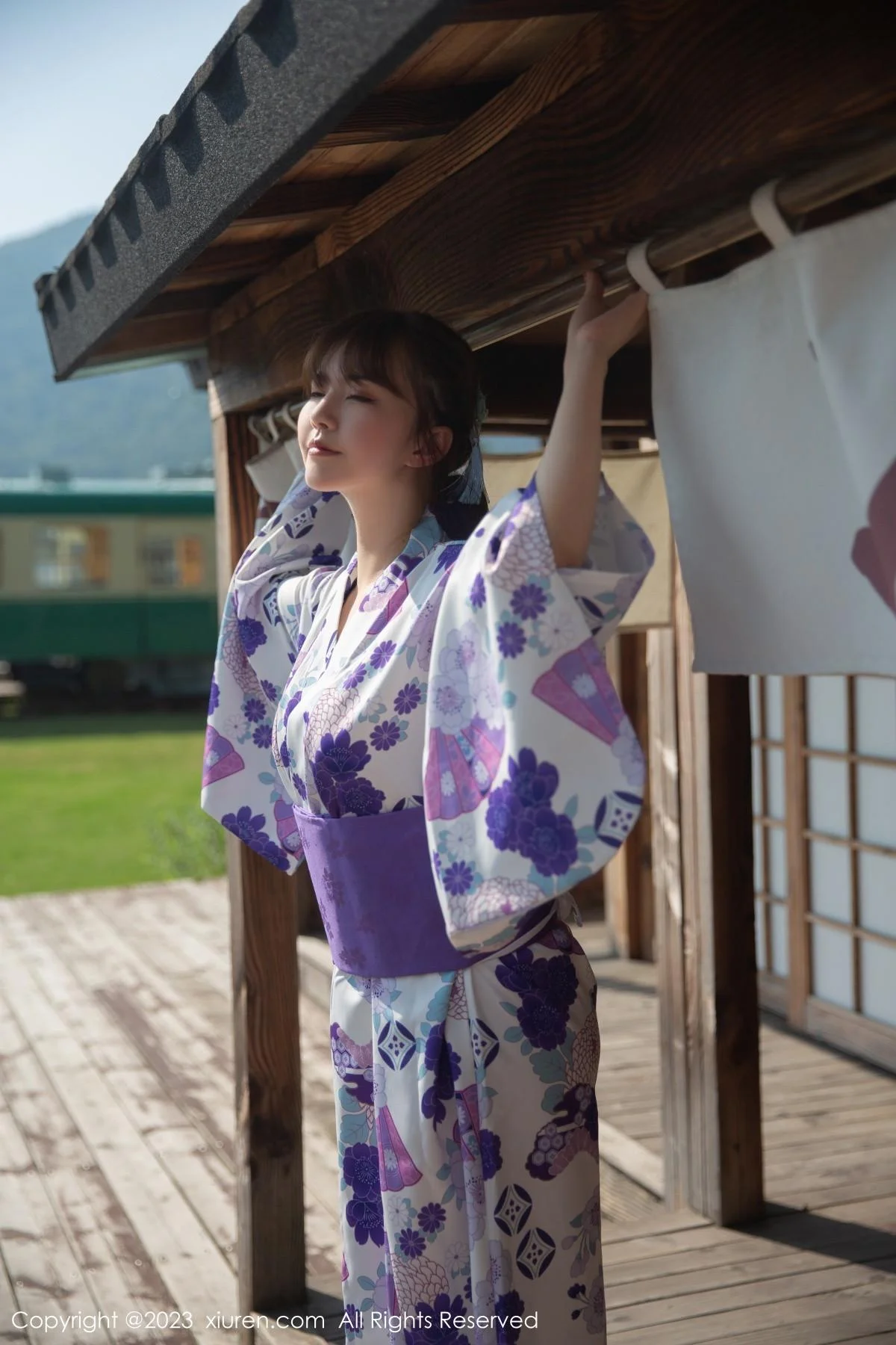 张思允Nice私房性感日式和服半脱露丰满身材撩人绝美写真 第 7 张