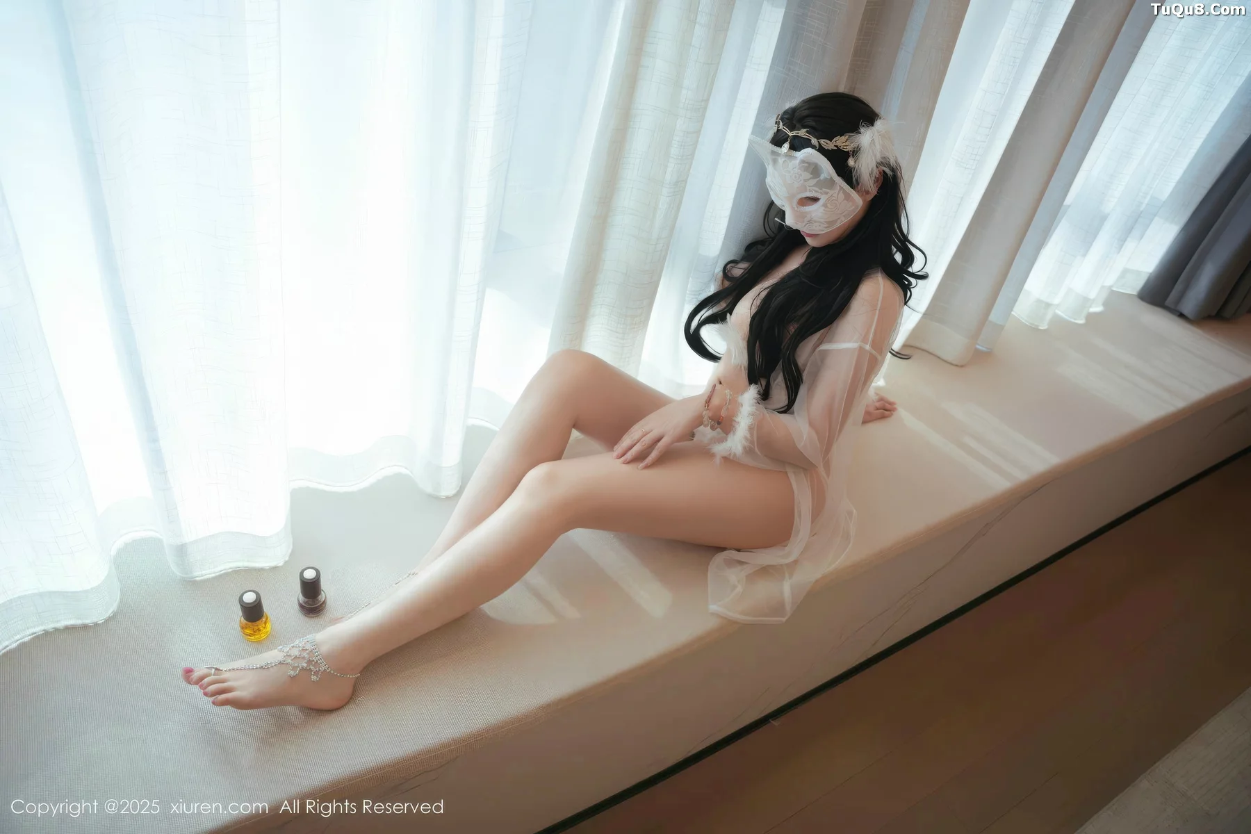 软情性感白色薄纱露绒毛情趣内衣秀曼妙身姿惹火绝美写真 第 15 张