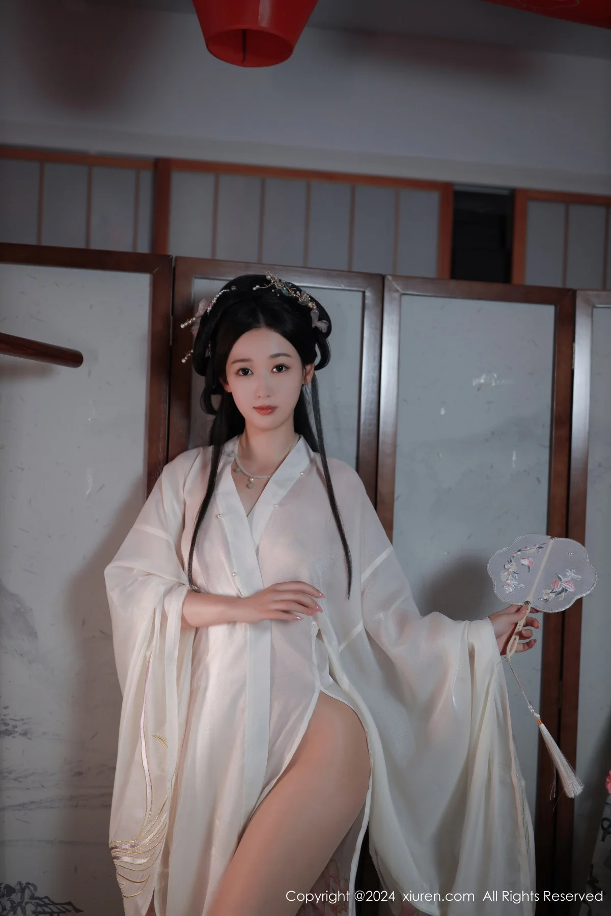 唐安琪性感浅色古装服饰配超薄无内肉丝秀曼妙身姿绝美写真 第 103 张