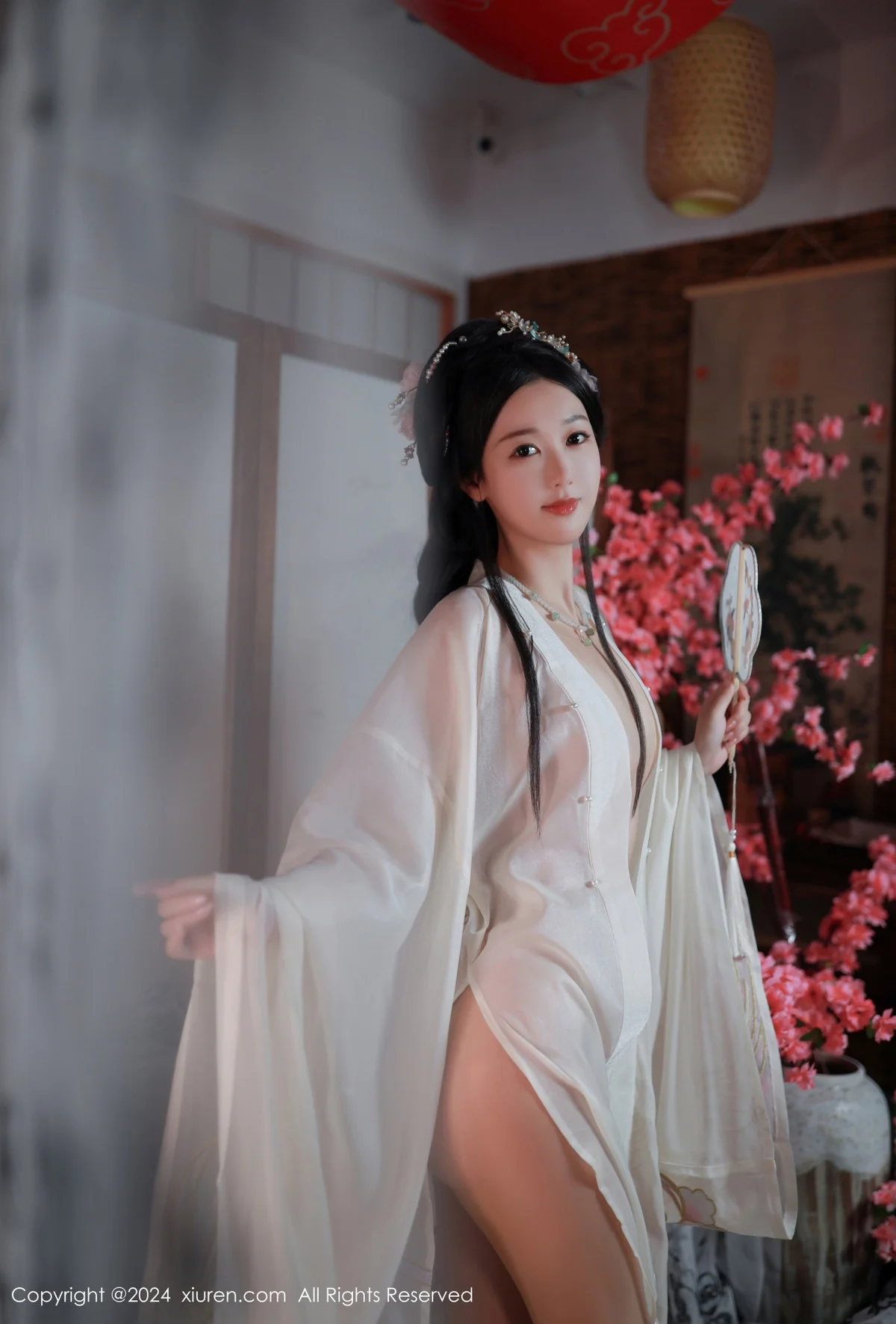 唐安琪性感浅色古装服饰配超薄无内肉丝秀曼妙身姿绝美写真 第 105 张