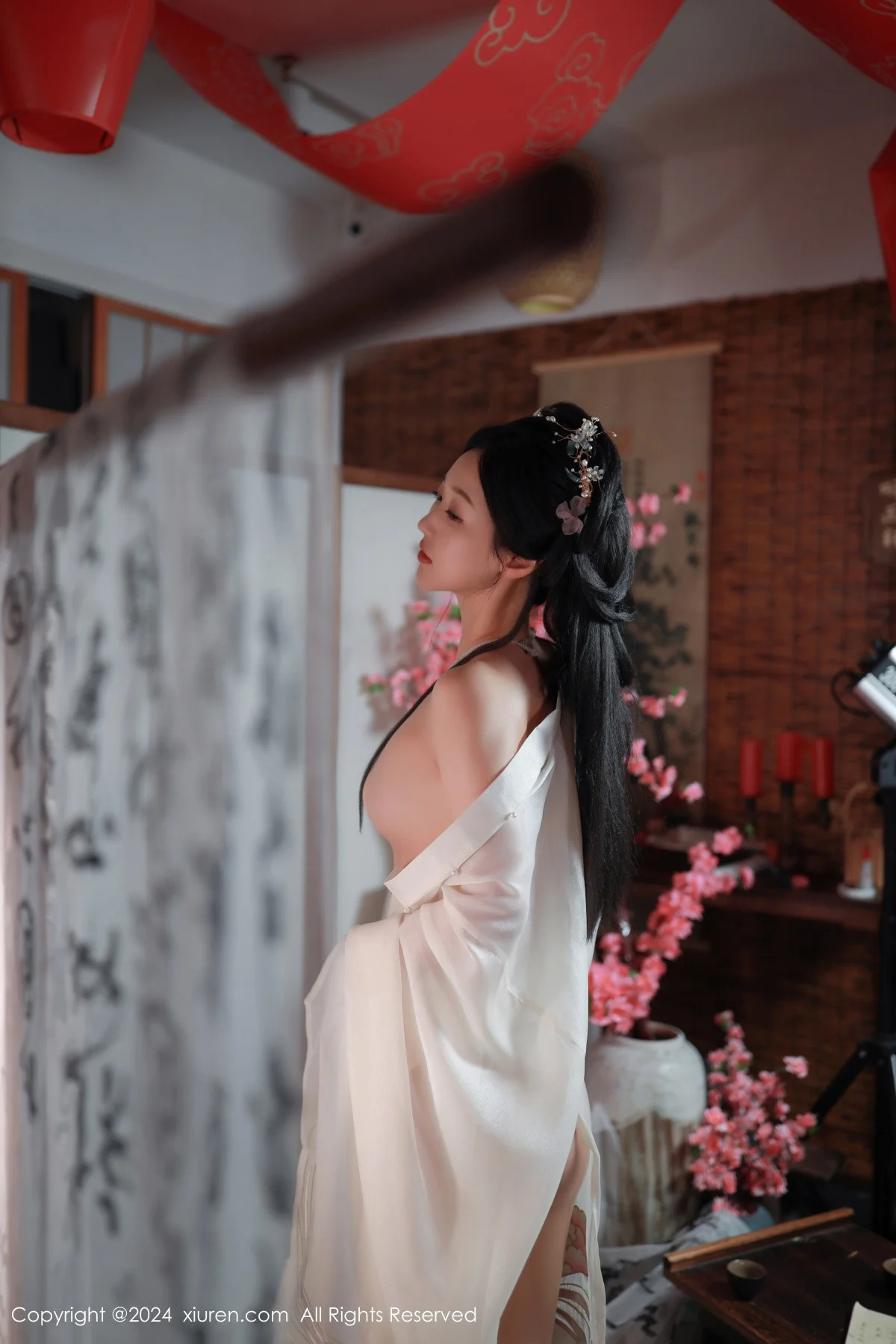 唐安琪性感浅色古装服饰配超薄无内肉丝秀曼妙身姿绝美写真 第 110 张