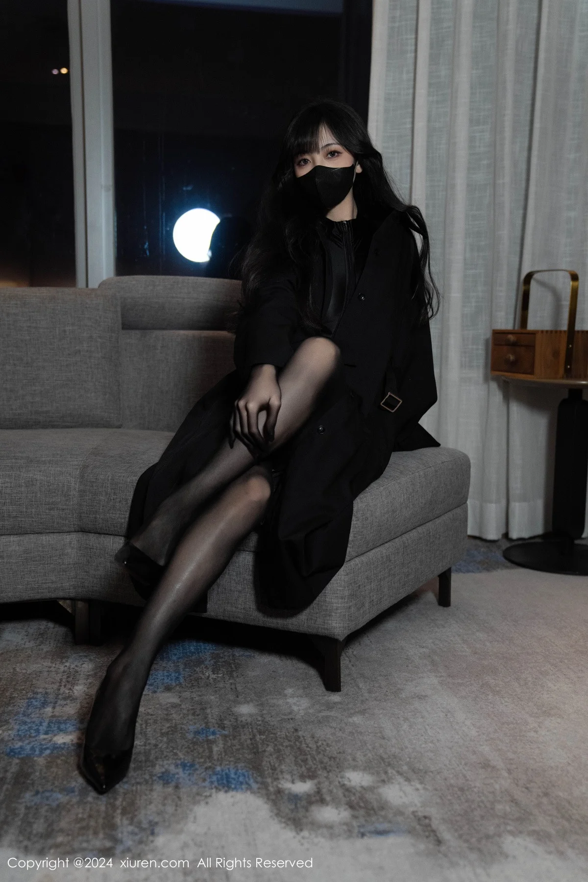 林星阑性感黑色高叉连体衣配超薄黑丝秀曼妙身姿绝美写真 第 18 张