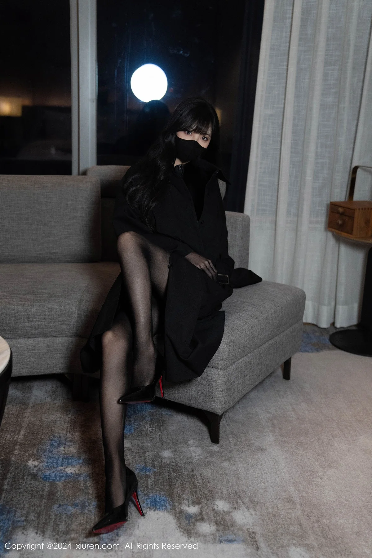林星阑性感黑色高叉连体衣配超薄黑丝秀曼妙身姿绝美写真 第 20 张