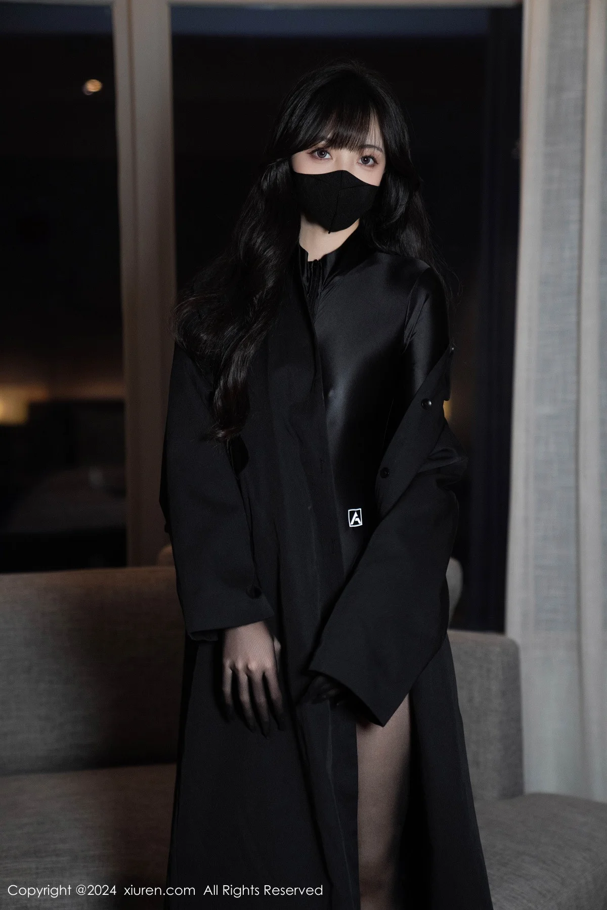 林星阑性感黑色高叉连体衣配超薄黑丝秀曼妙身姿绝美写真 第 23 张