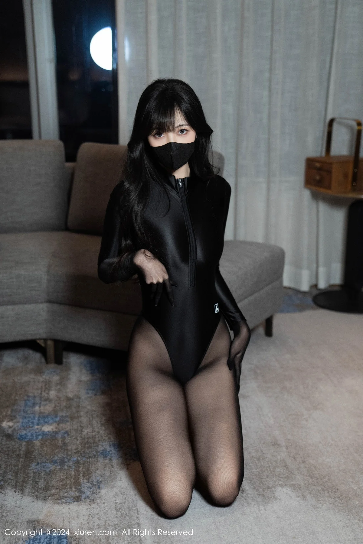 林星阑性感黑色高叉连体衣配超薄黑丝秀曼妙身姿绝美写真 第 39 张